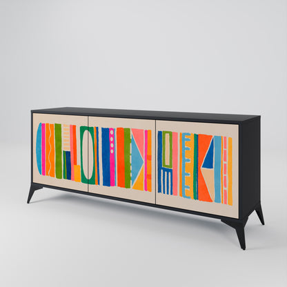 GEOMETRIC SHINE 3-Door Sideboard