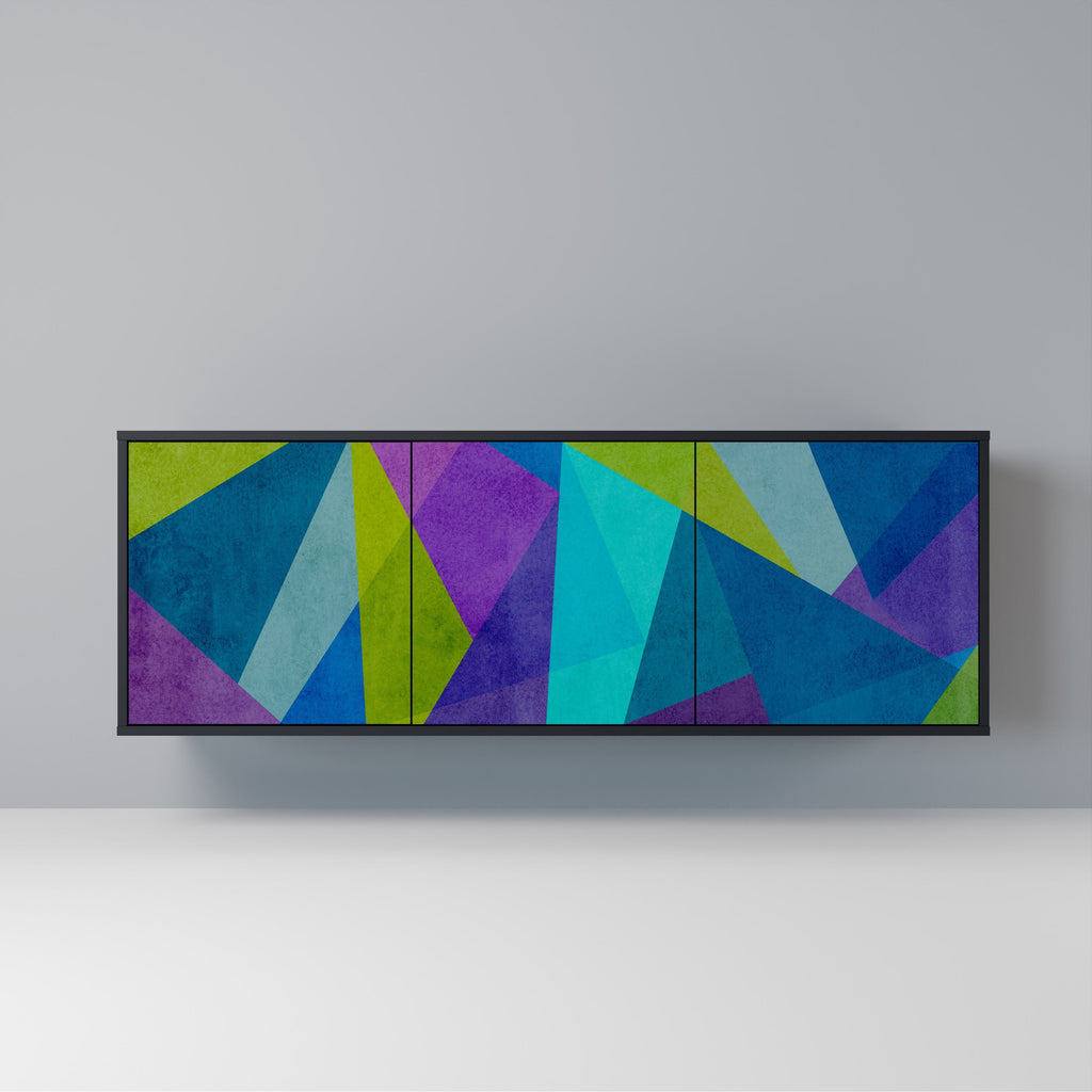 Buffet 3 portes COLD SHOWCASE en finition noire