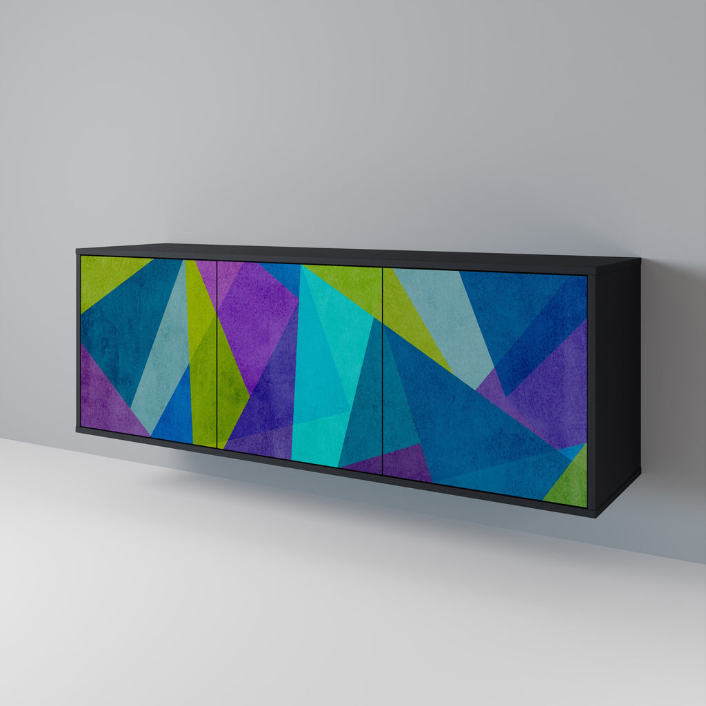 Buffet 3 portes COLD SHOWCASE en finition noire