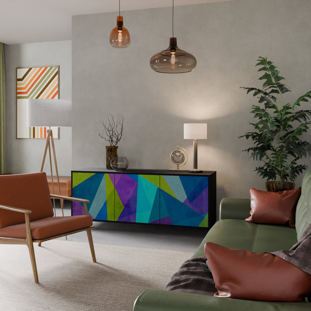 Buffet 3 portes COLD SHOWCASE en finition noire