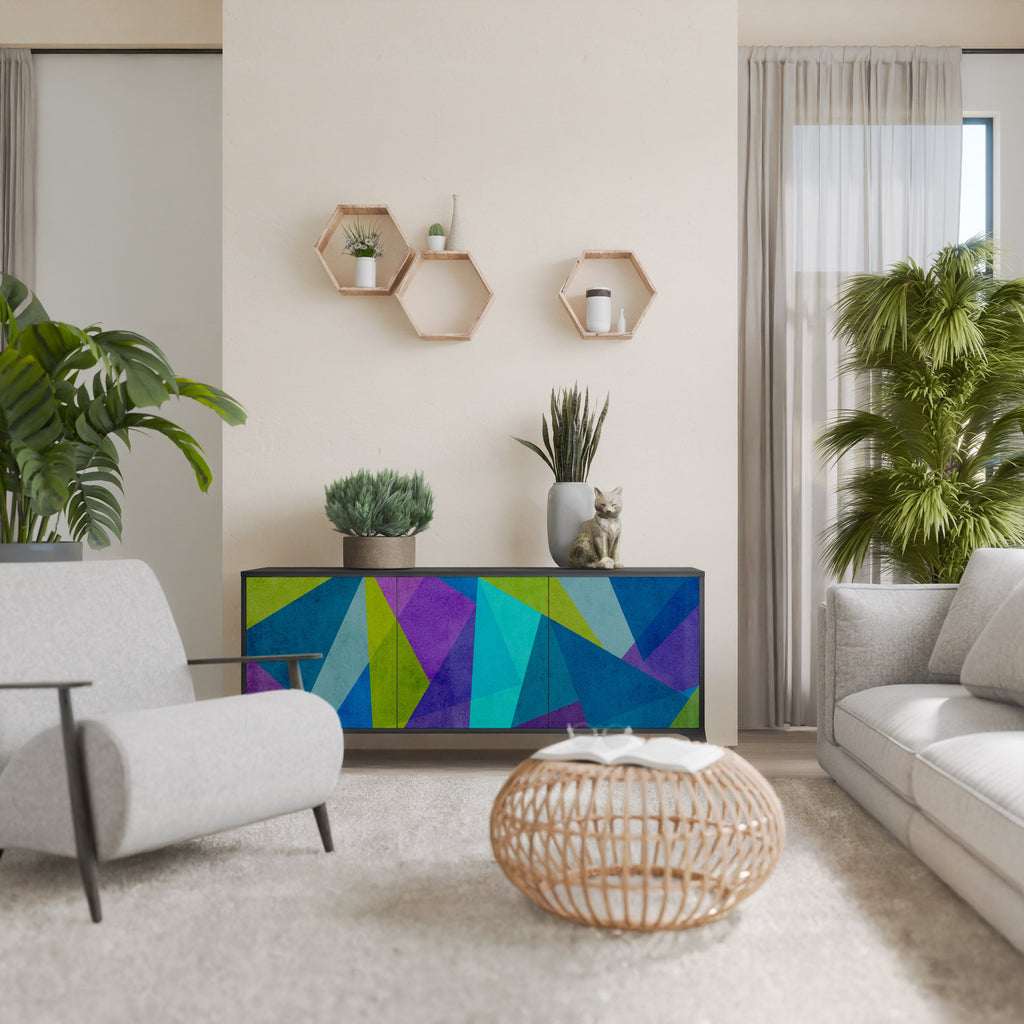 Buffet 3 portes COLD SHOWCASE en finition noire