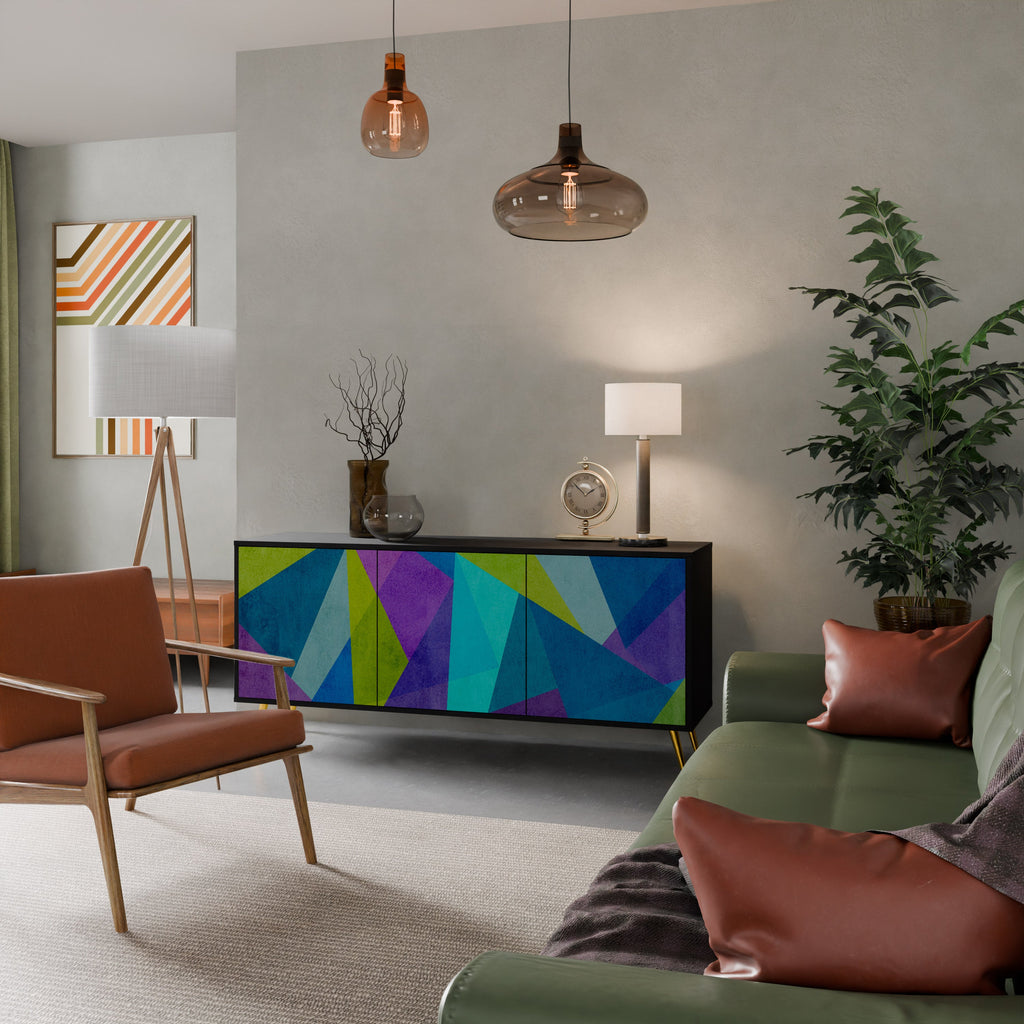 Buffet 3 portes COLD SHOWCASE en finition noire