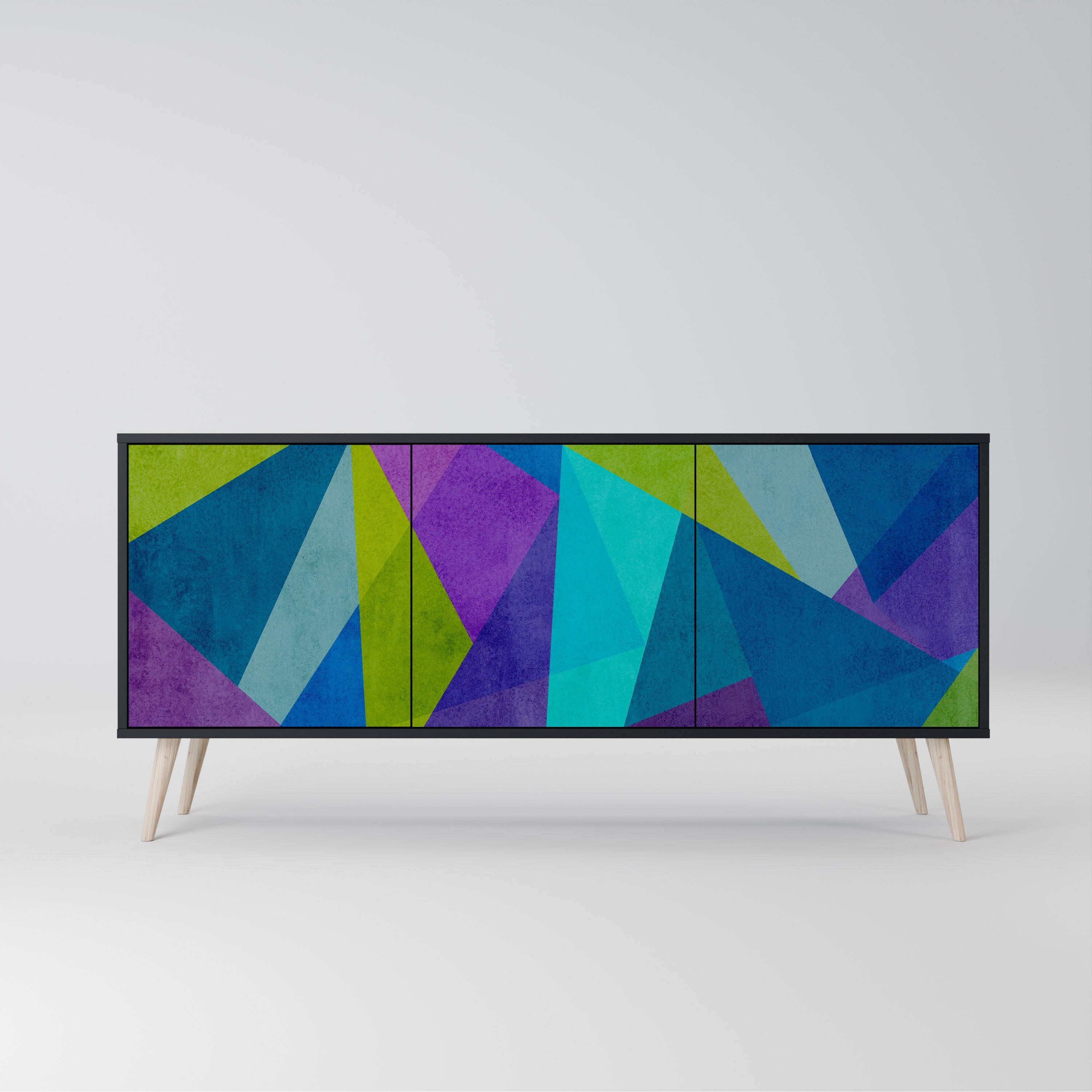 Buffet 3 portes COLD SHOWCASE en finition noire