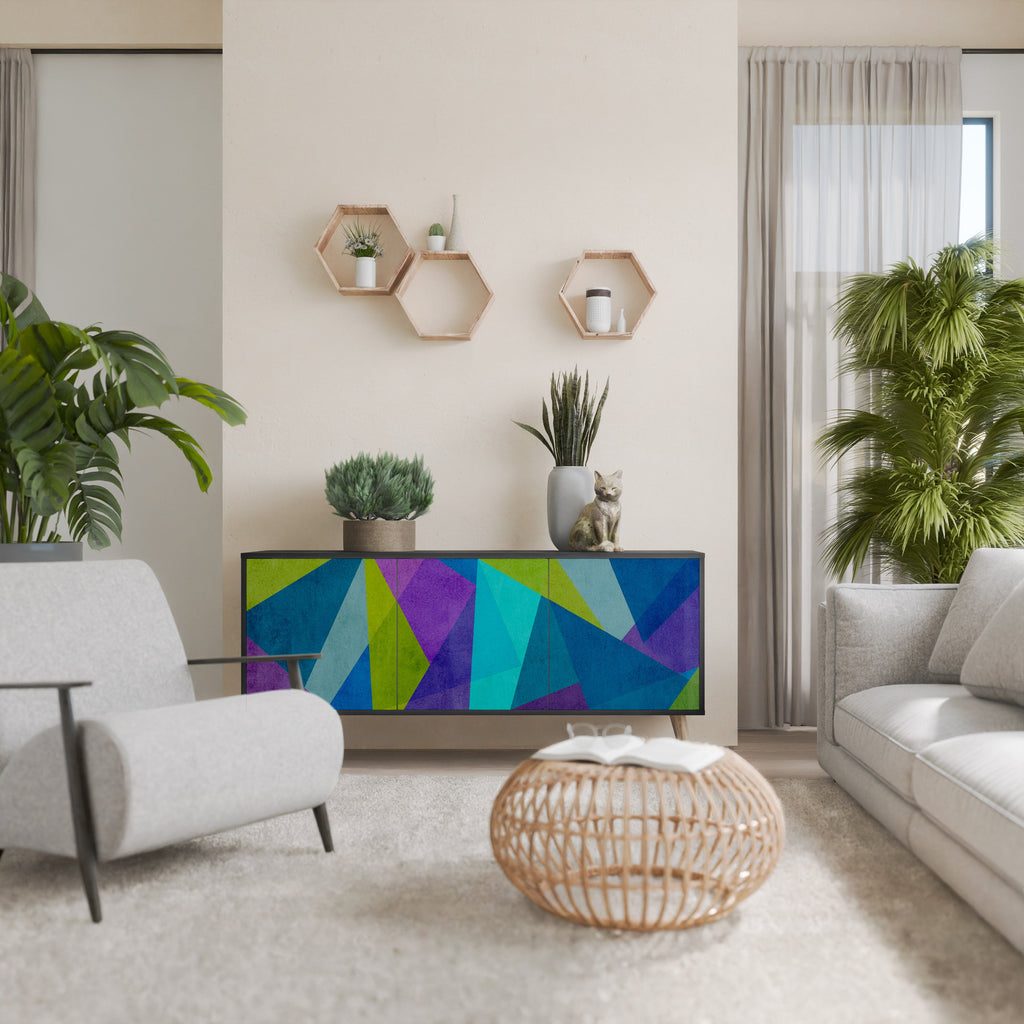 Buffet 3 portes COLD SHOWCASE en finition noire