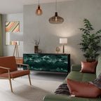 POLYGONAL FLOATING 3-Door Sideboard