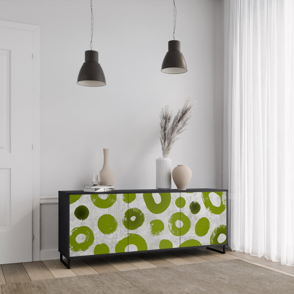 Buffet 3 portes GREEN RHAPSODY finition noire
