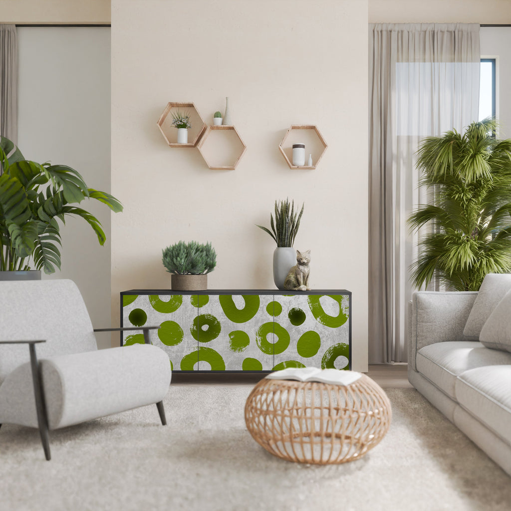 Buffet 3 portes GREEN RHAPSODY finition noire