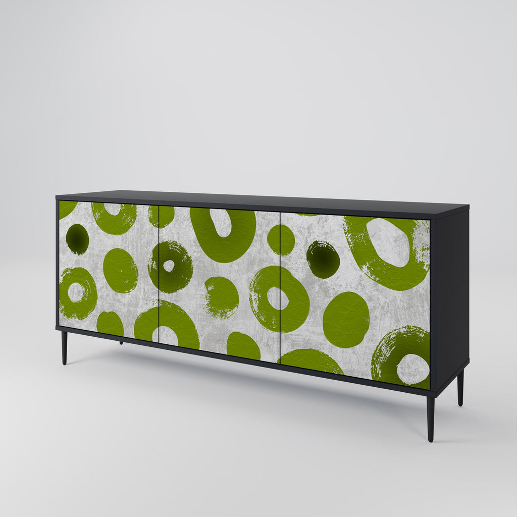 Buffet 3 portes GREEN RHAPSODY finition noire