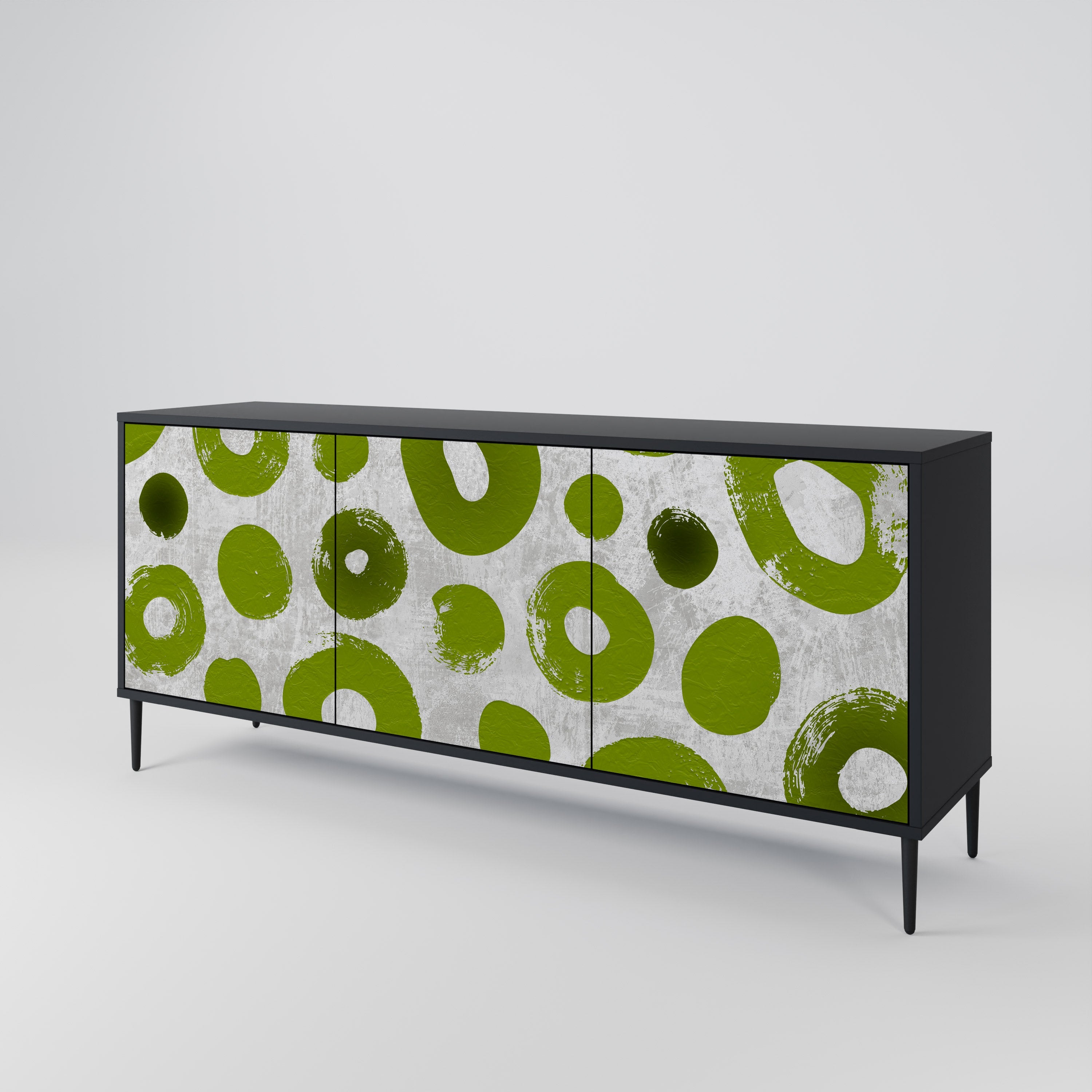 Buffet 3 portes GREEN RHAPSODY finition noire