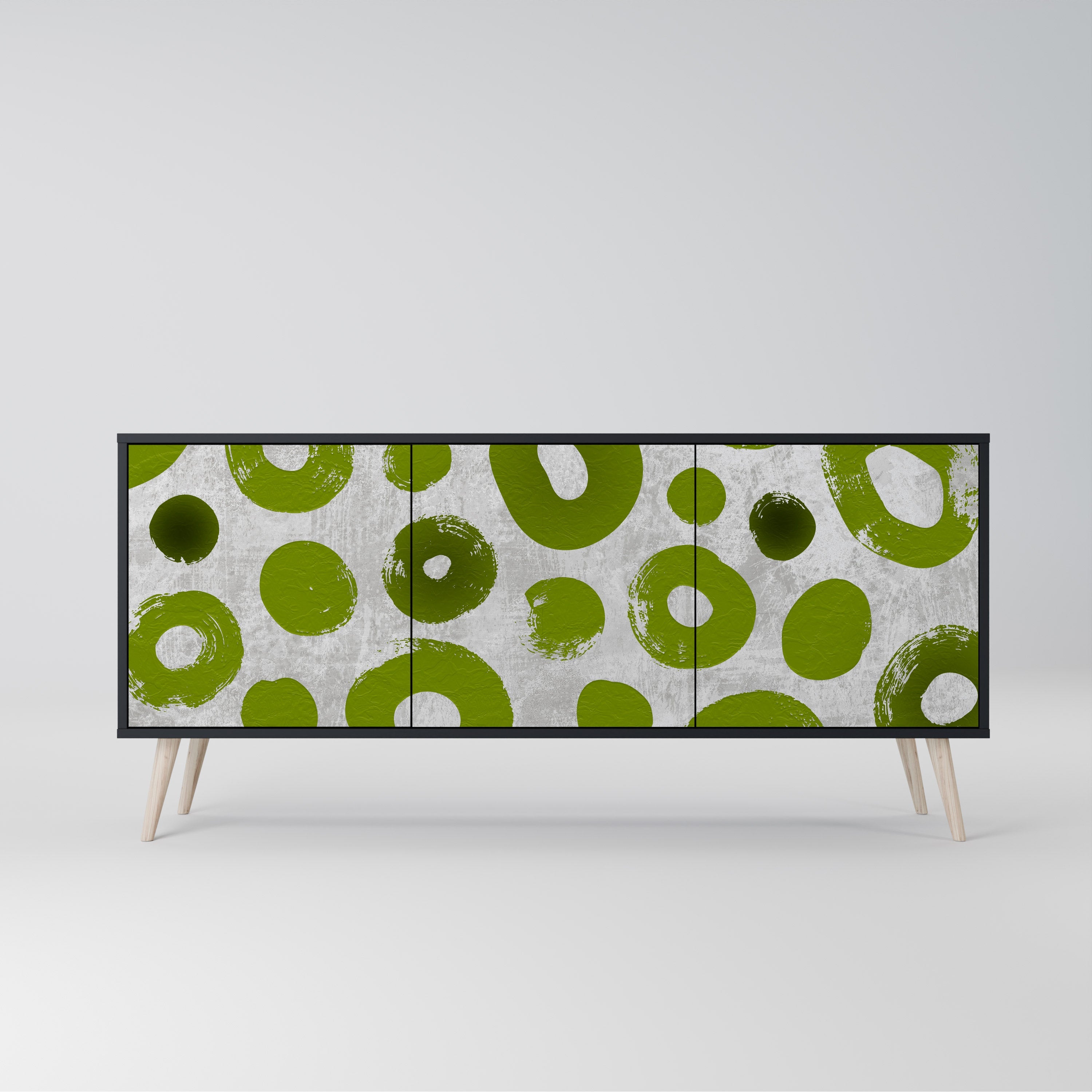 Buffet 3 portes GREEN RHAPSODY finition noire