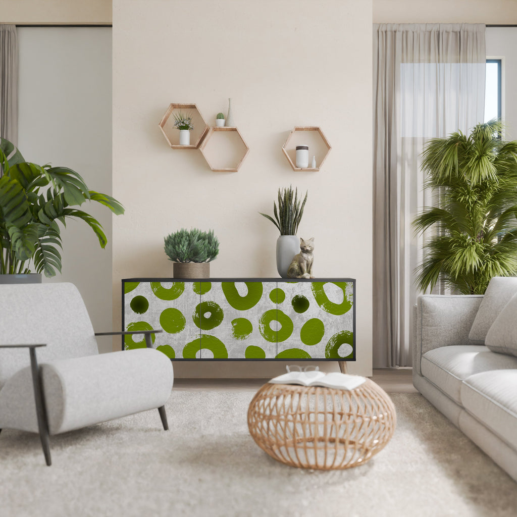 Buffet 3 portes GREEN RHAPSODY finition noire