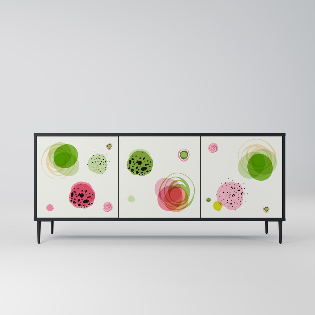 COLORFUL COSMOS 3-Door Sideboard