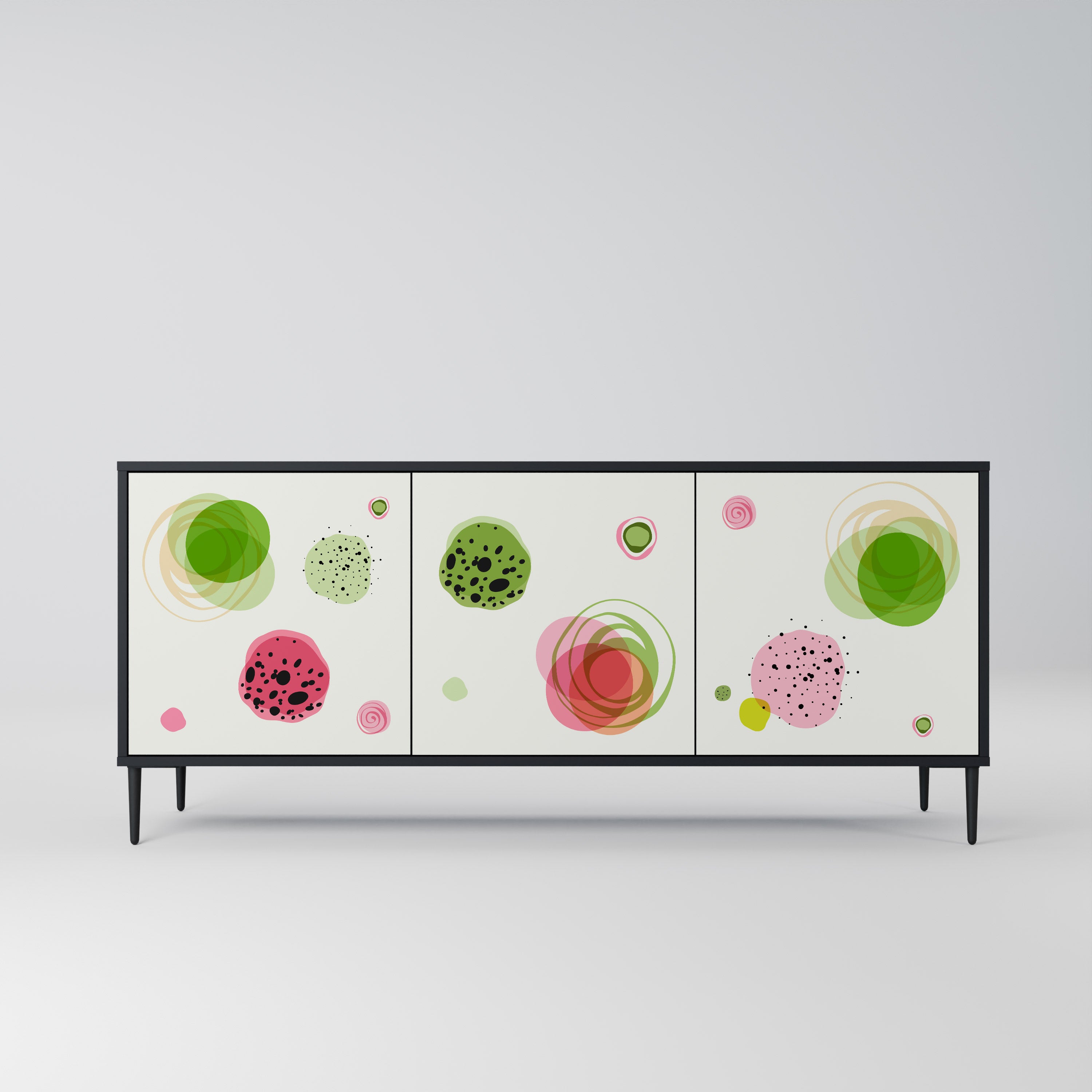 COLORFUL COSMOS 3-Door Sideboard