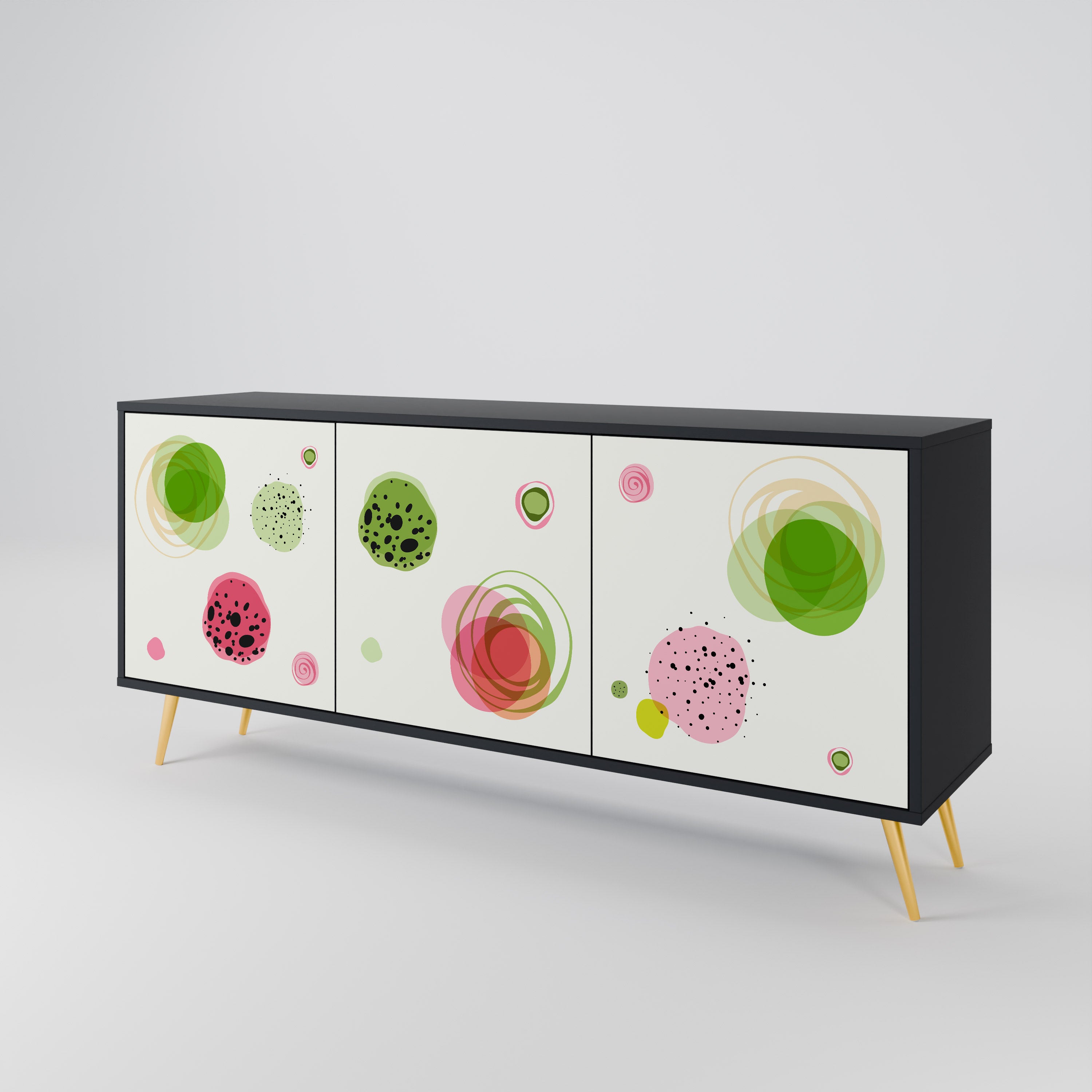 COLORFUL COSMOS 3-Door Sideboard