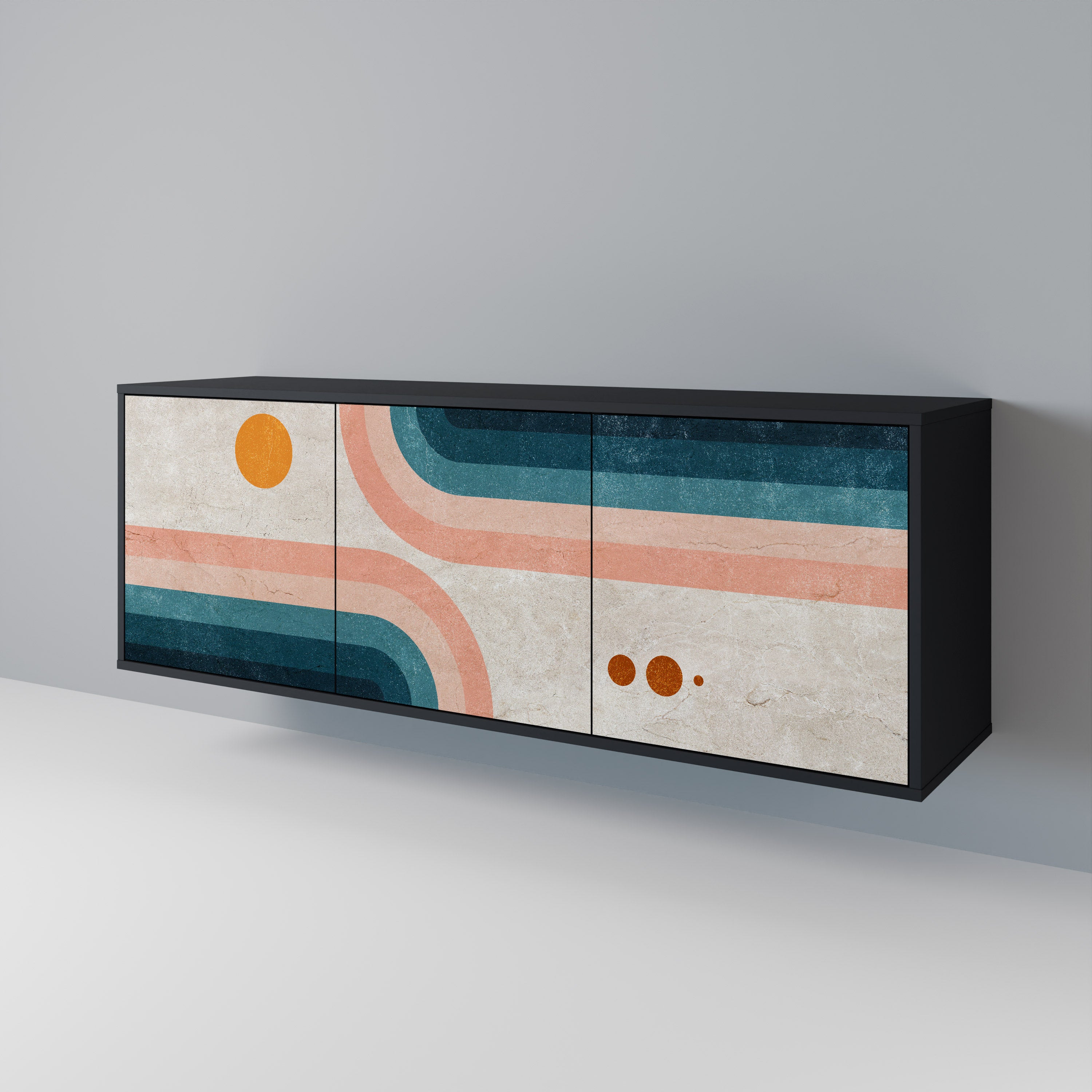 TWO HALVES 3-Door Sideboard