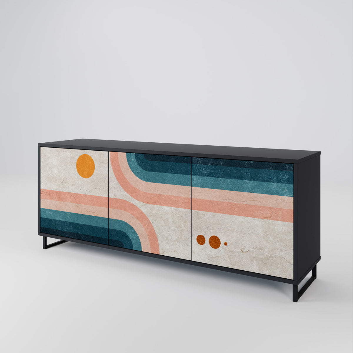 TWO HALVES 3-Door Sideboard