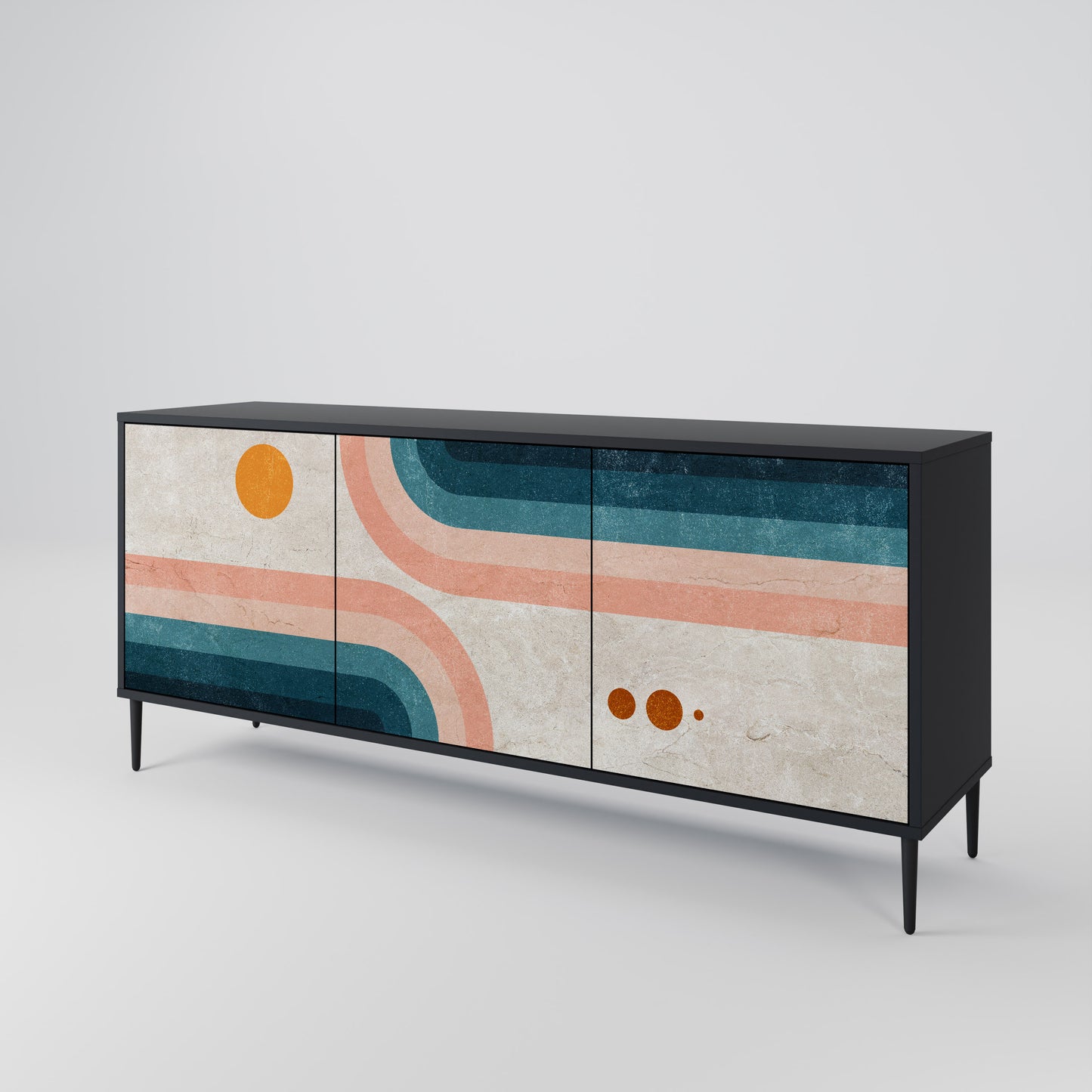 TWO HALVES 3-Door Sideboard