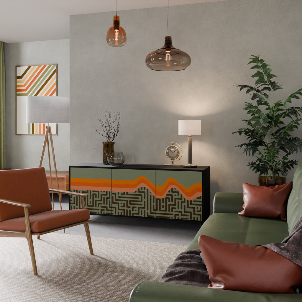 Buffet 3 portes SIMPLE SOLUTIONS en finition noire