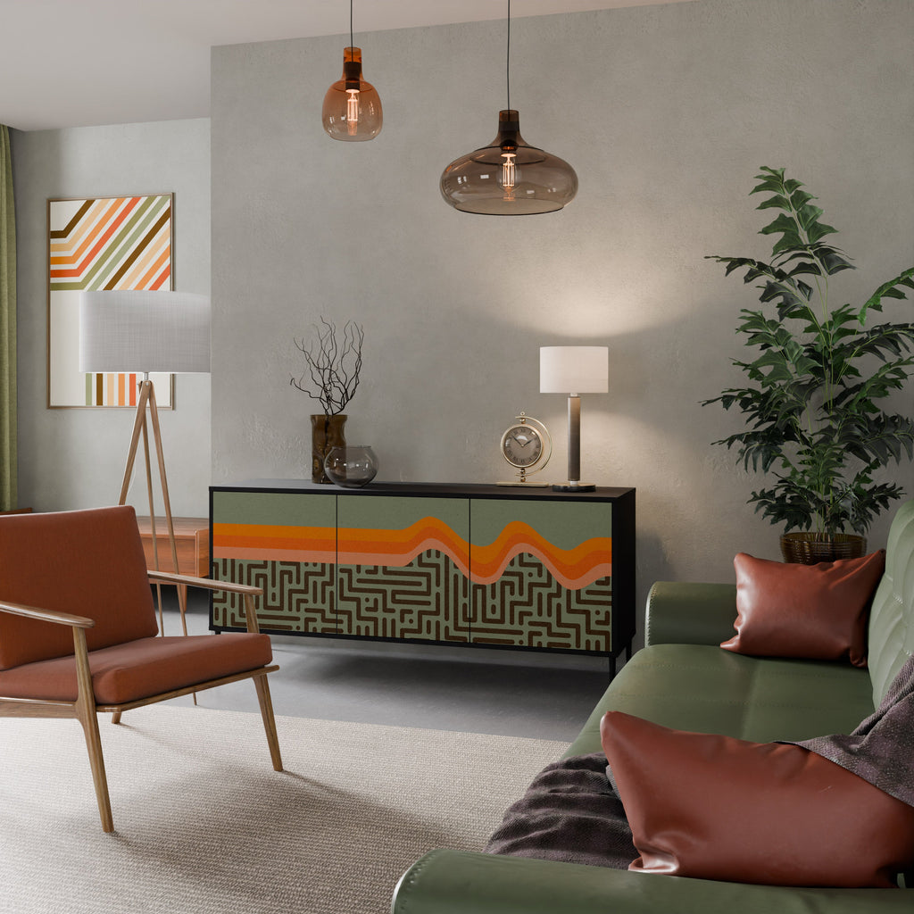 Buffet 3 portes SIMPLE SOLUTIONS en finition noire