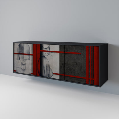 GRAY FIGURES 3-Door Sideboard