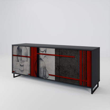 GRAY FIGURES 3-Door Sideboard