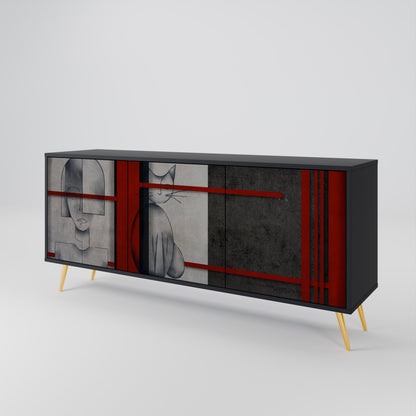 GRAY FIGURES 3-Door Sideboard