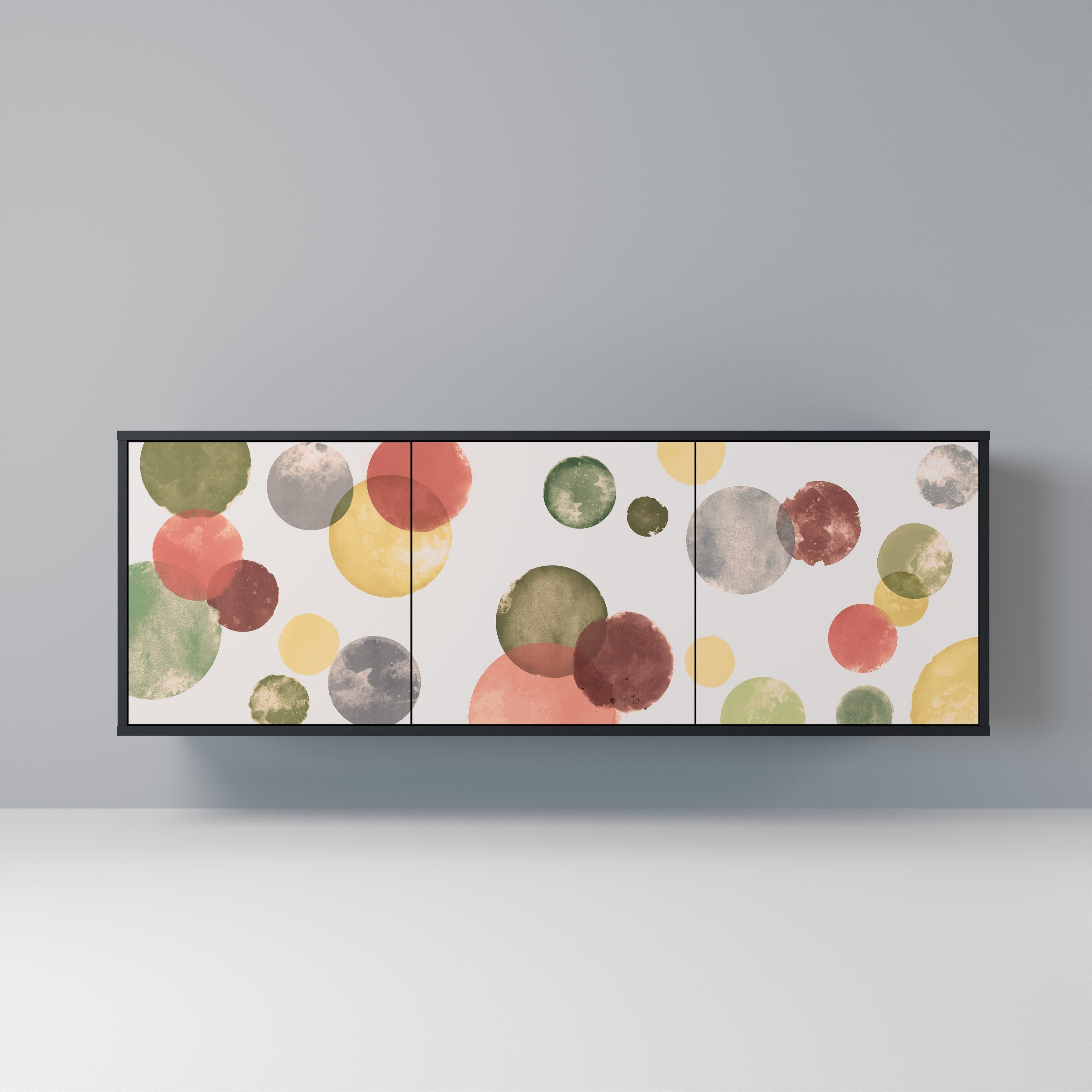 Buffet 3 portes FLEETING HAPPINESS finition noire