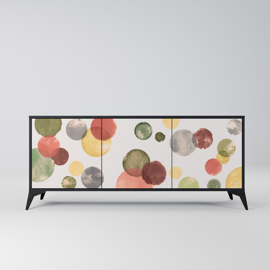 Buffet 3 portes FLEETING HAPPINESS finition noire