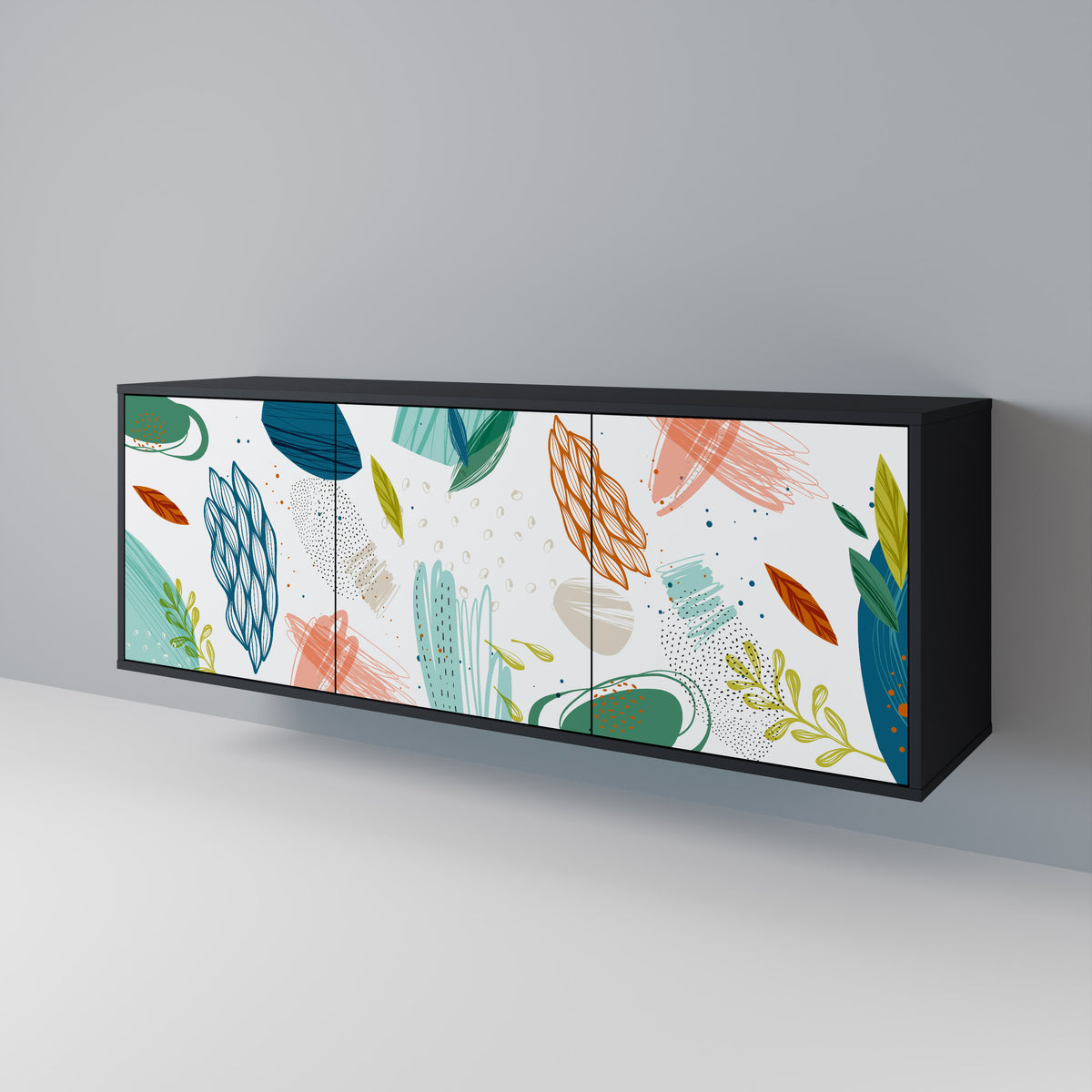 BOTANICAL HURRICANE 3-Door Sideboard