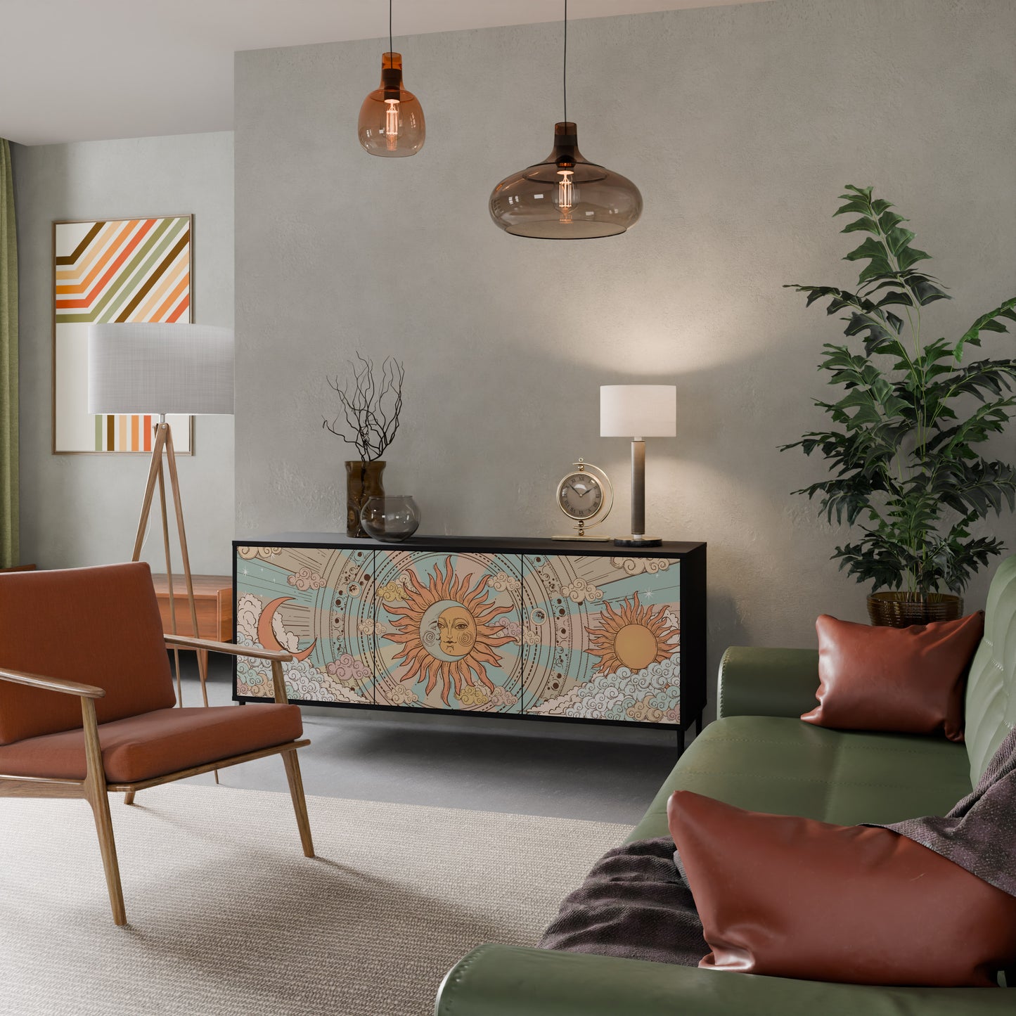 MYSTICAL STRUCTURE 3-Door Sideboard