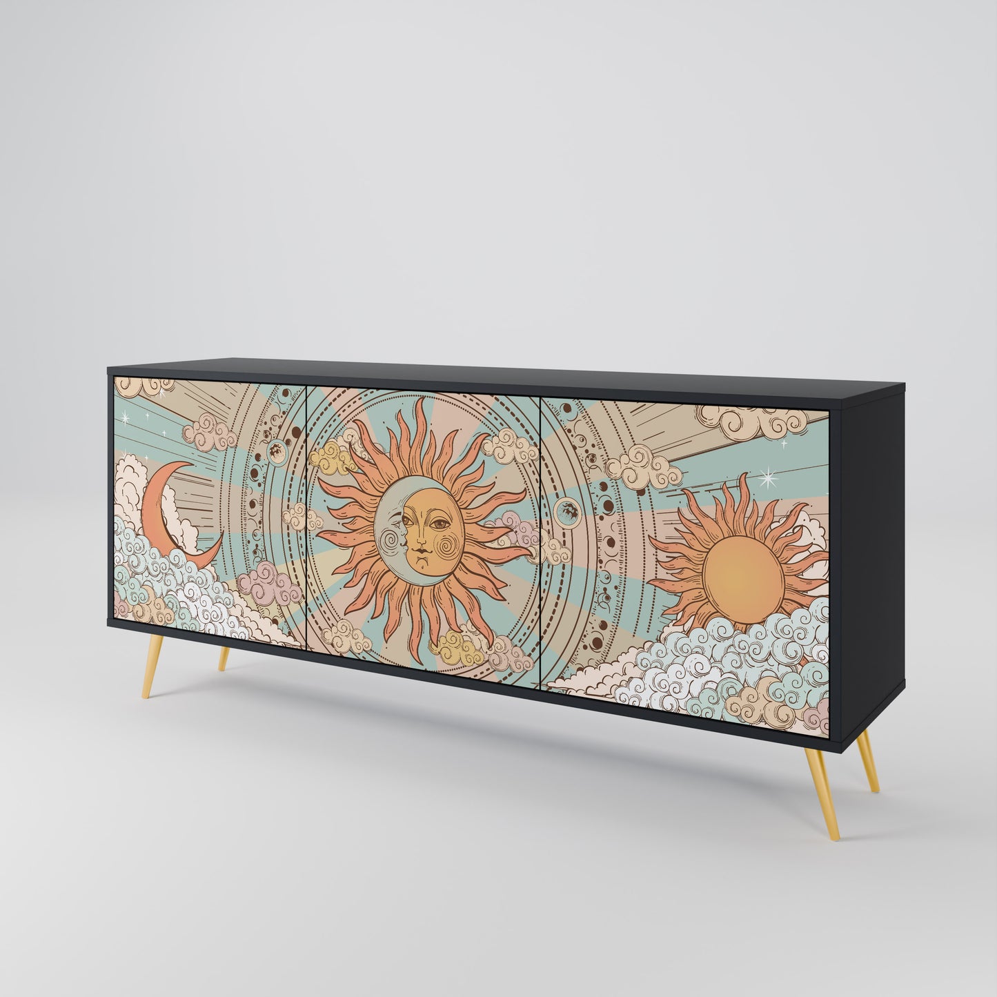 MYSTICAL STRUCTURE 3-Door Sideboard