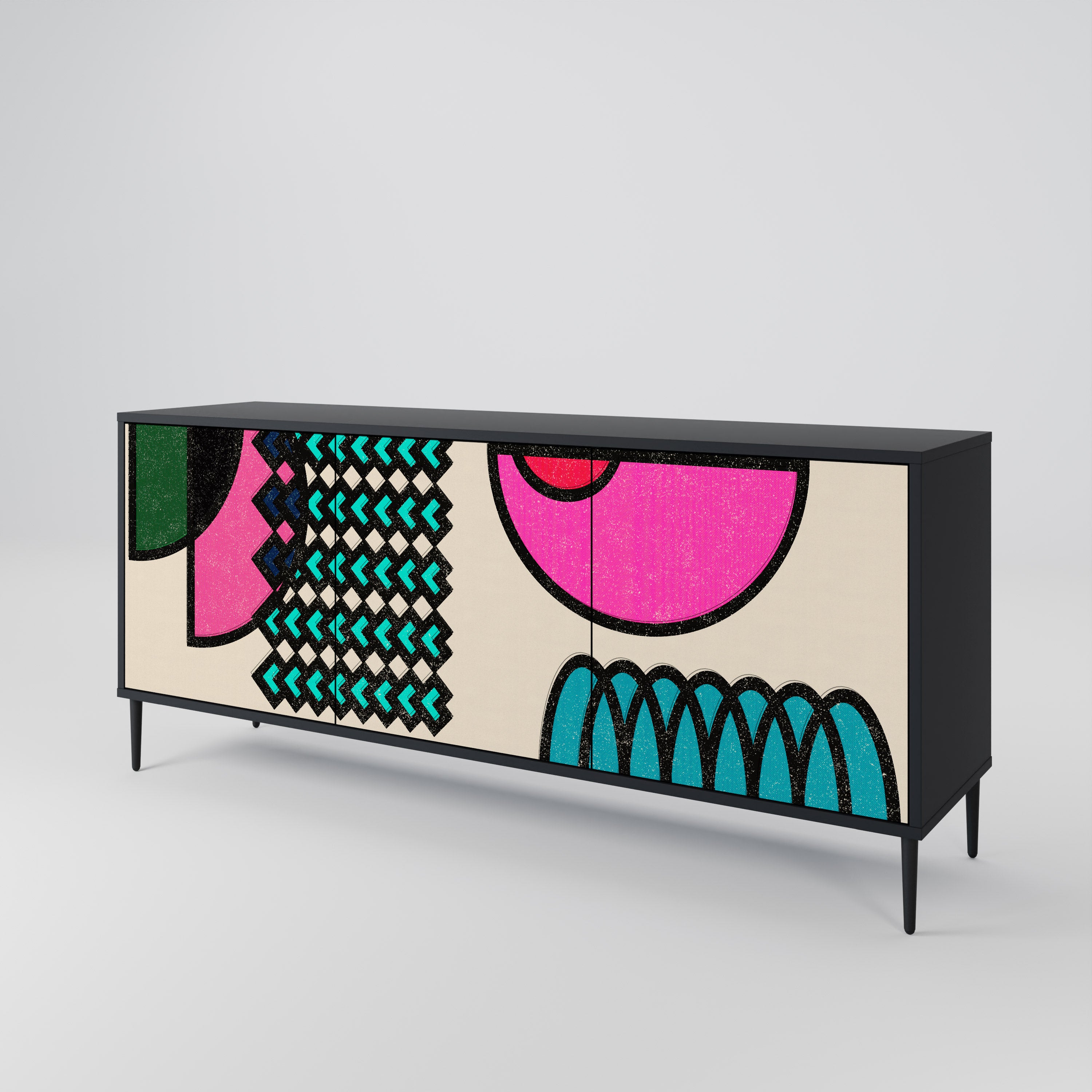 GEOMETRIC RHAPSODY 3-Door Sideboard