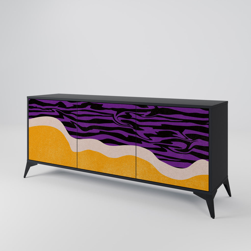 Buffet 3 portes INDEPENDENT BORDER finition noire