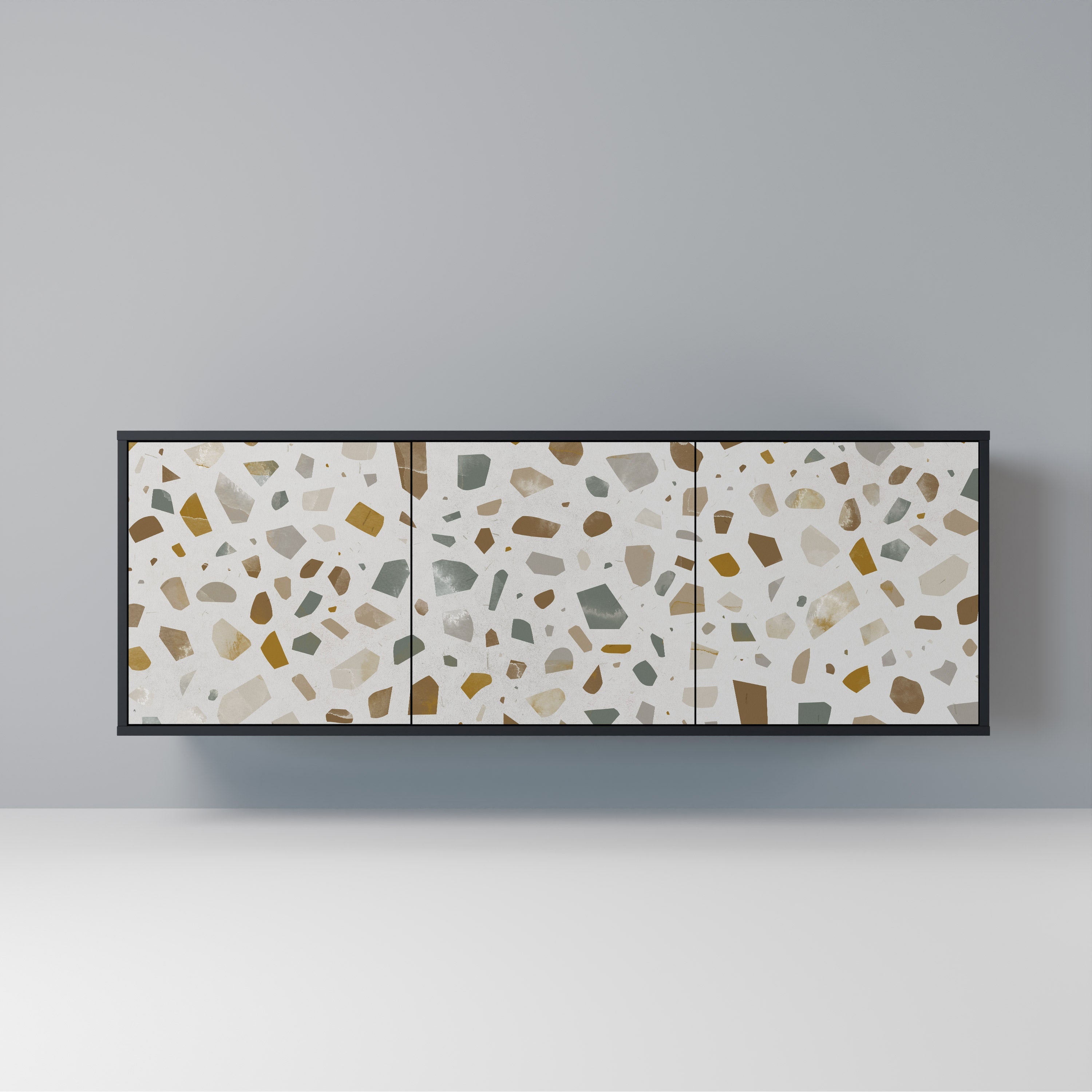 Buffet 3 portes PIECES OF TOMORROW en finition noire