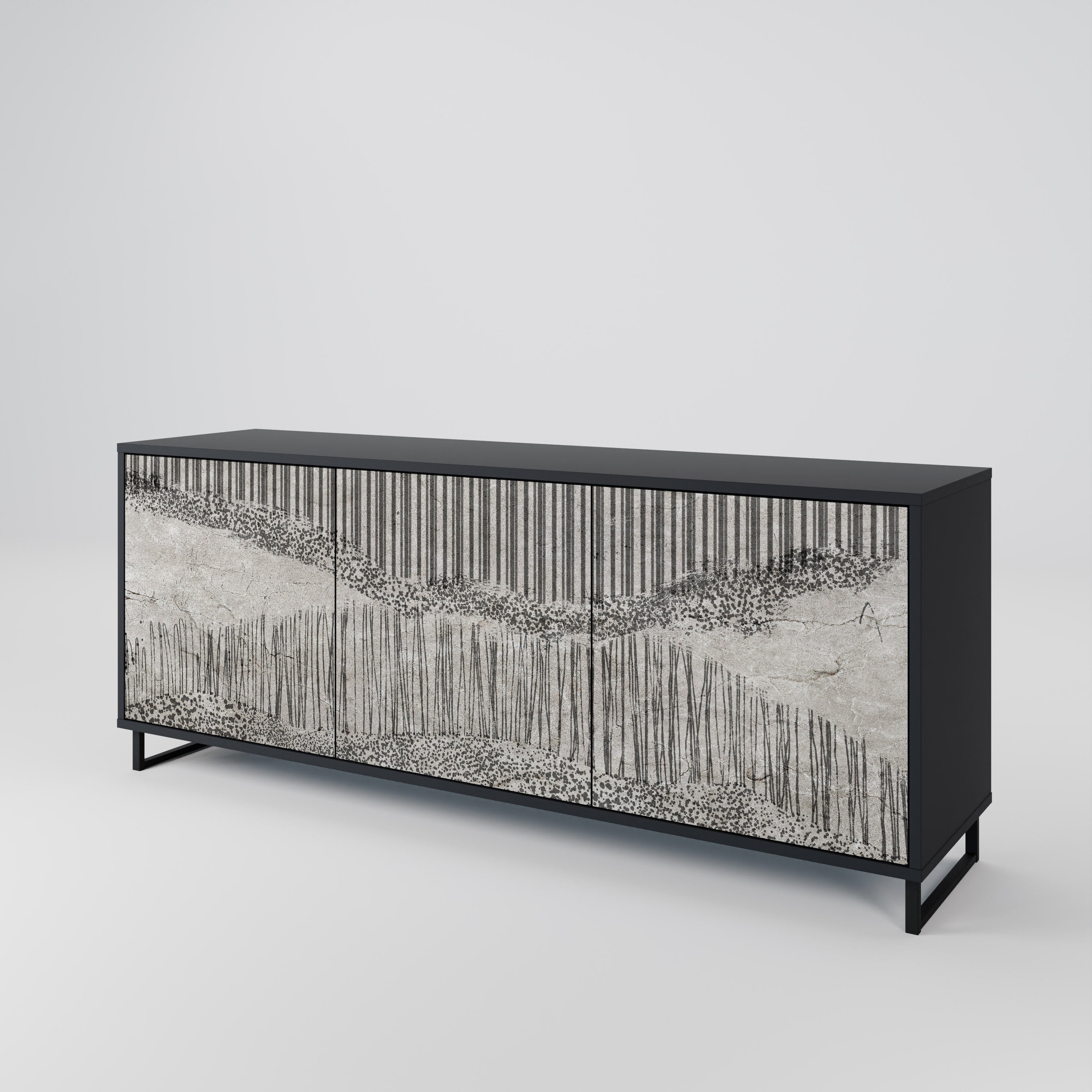 GRAIN LINES 3-Door Sideboard