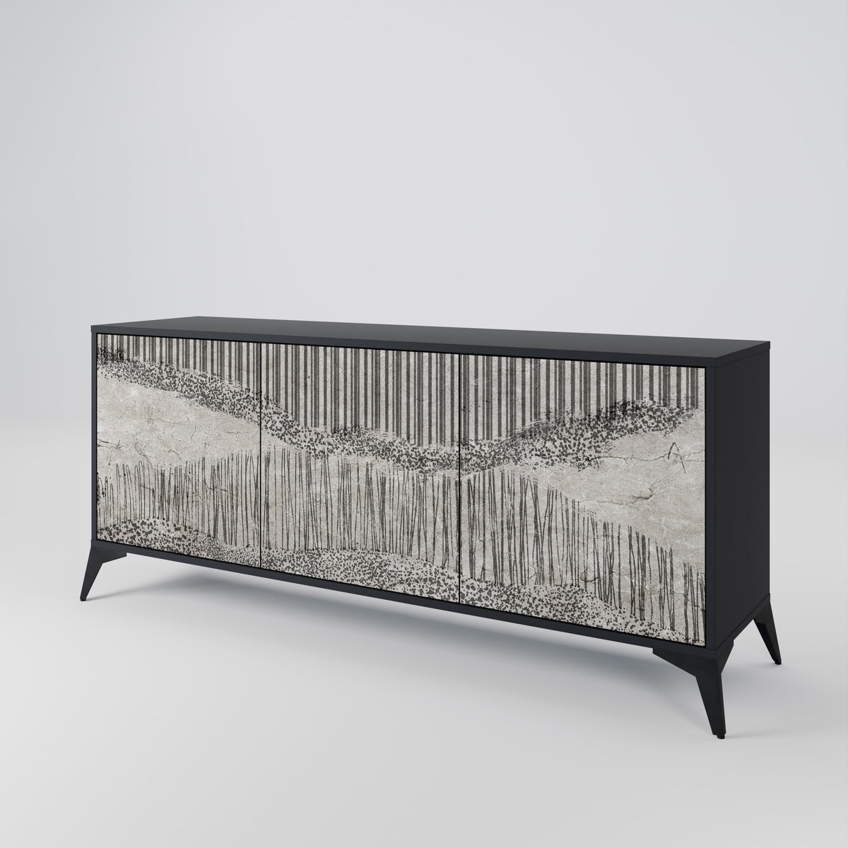 GRAIN LINES 3-Door Sideboard