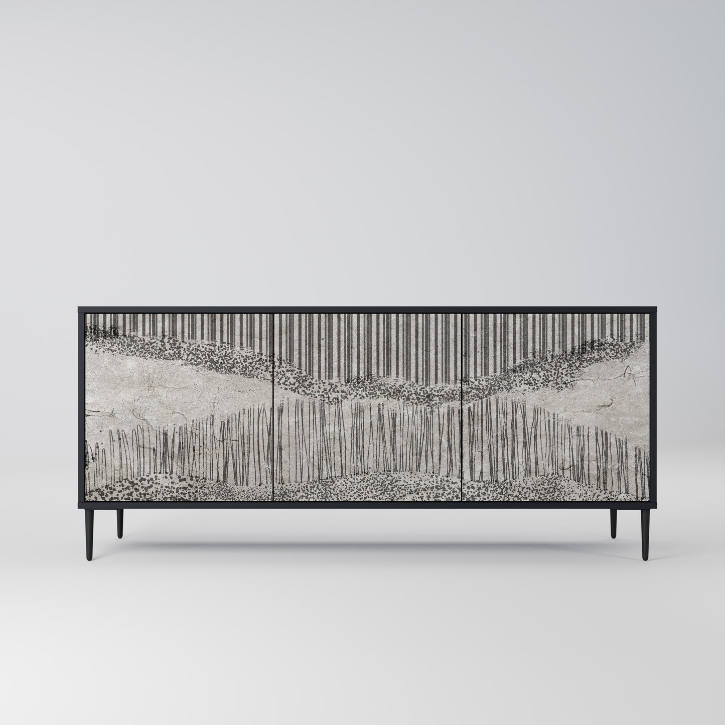GRAIN LINES 3-Door Sideboard