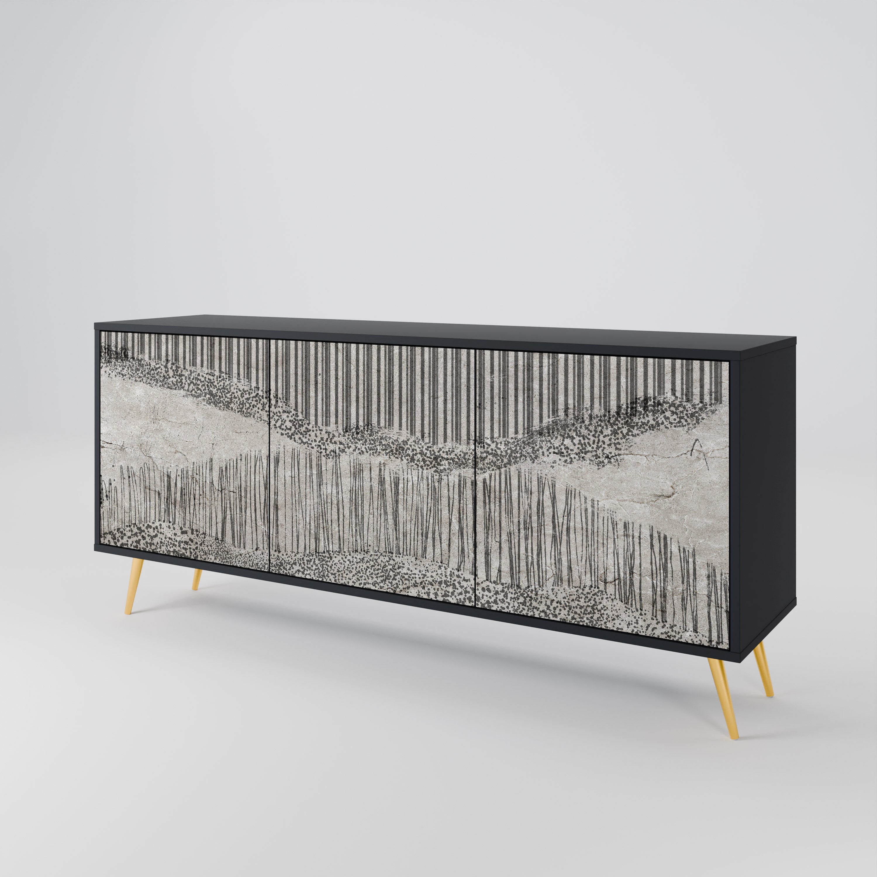 GRAIN LINES 3-Door Sideboard