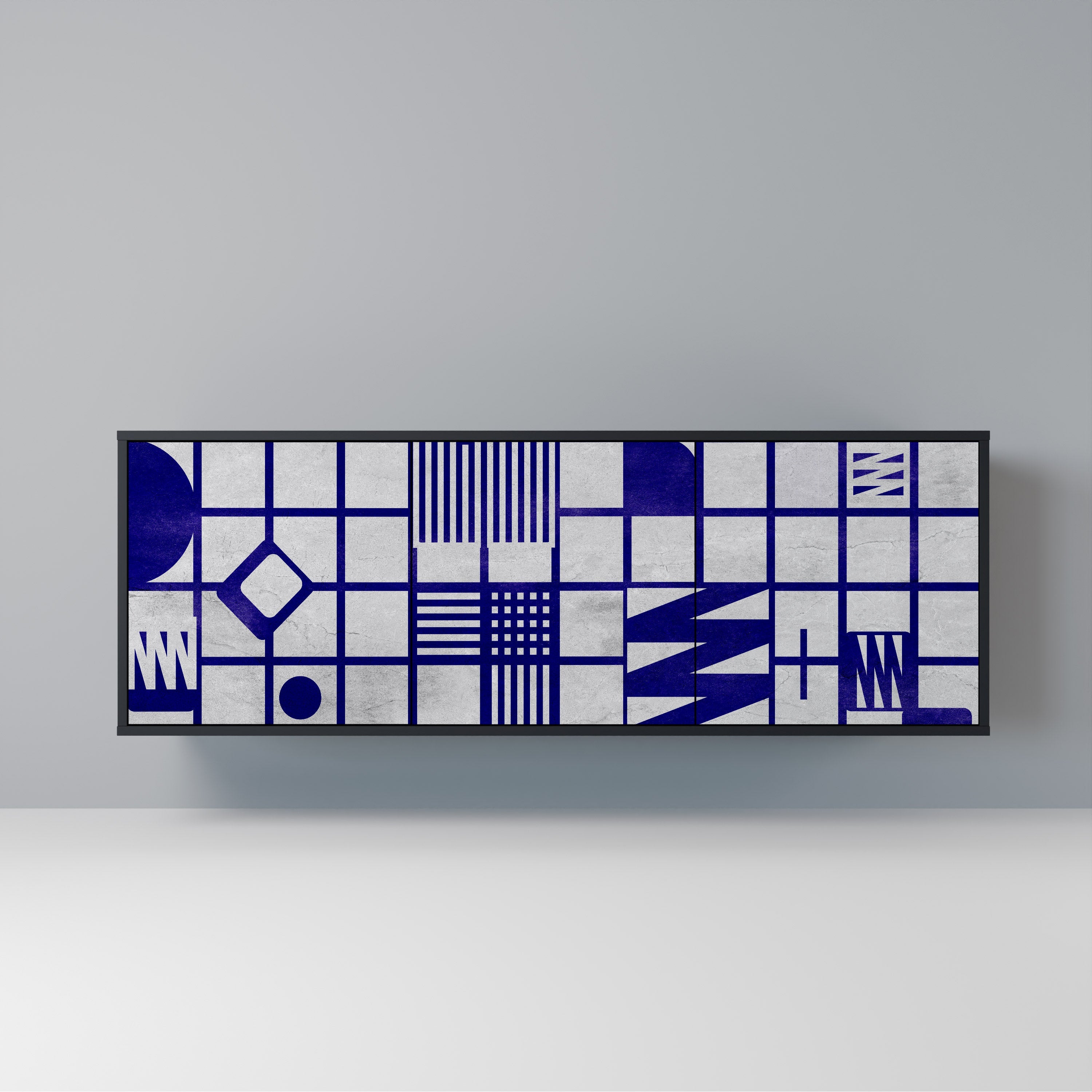 Buffet 3 portes THE RIGHT PLACES en finition noire