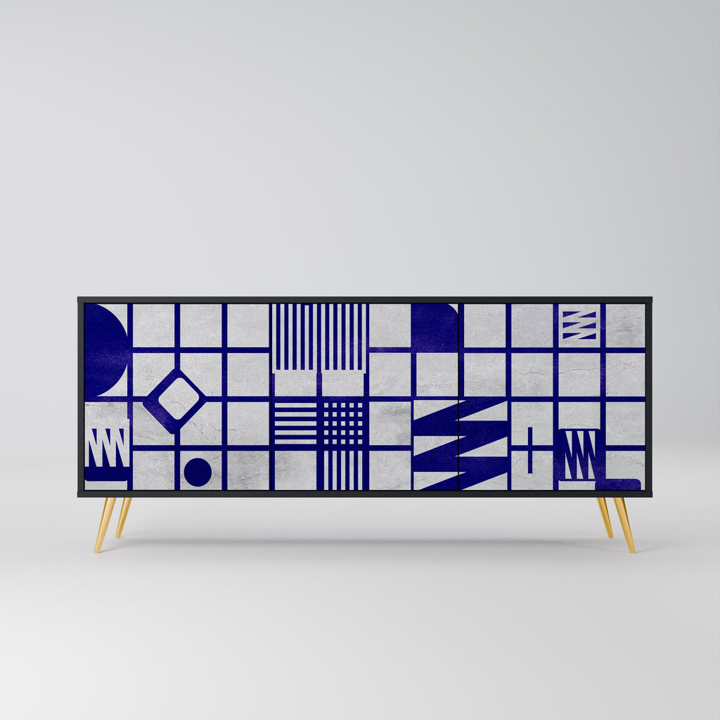 Buffet 3 portes THE RIGHT PLACES en finition noire