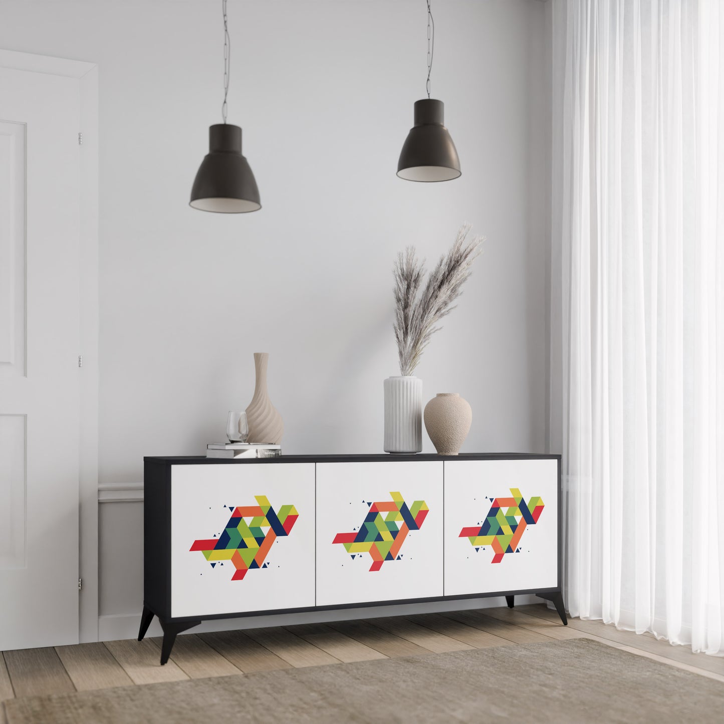 FUTURE SIGN 3-Door Sideboard