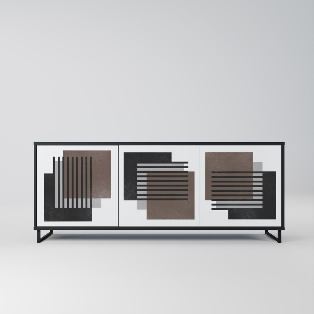 Buffet 3 portes SHADOW SYNCHRONY finition noire