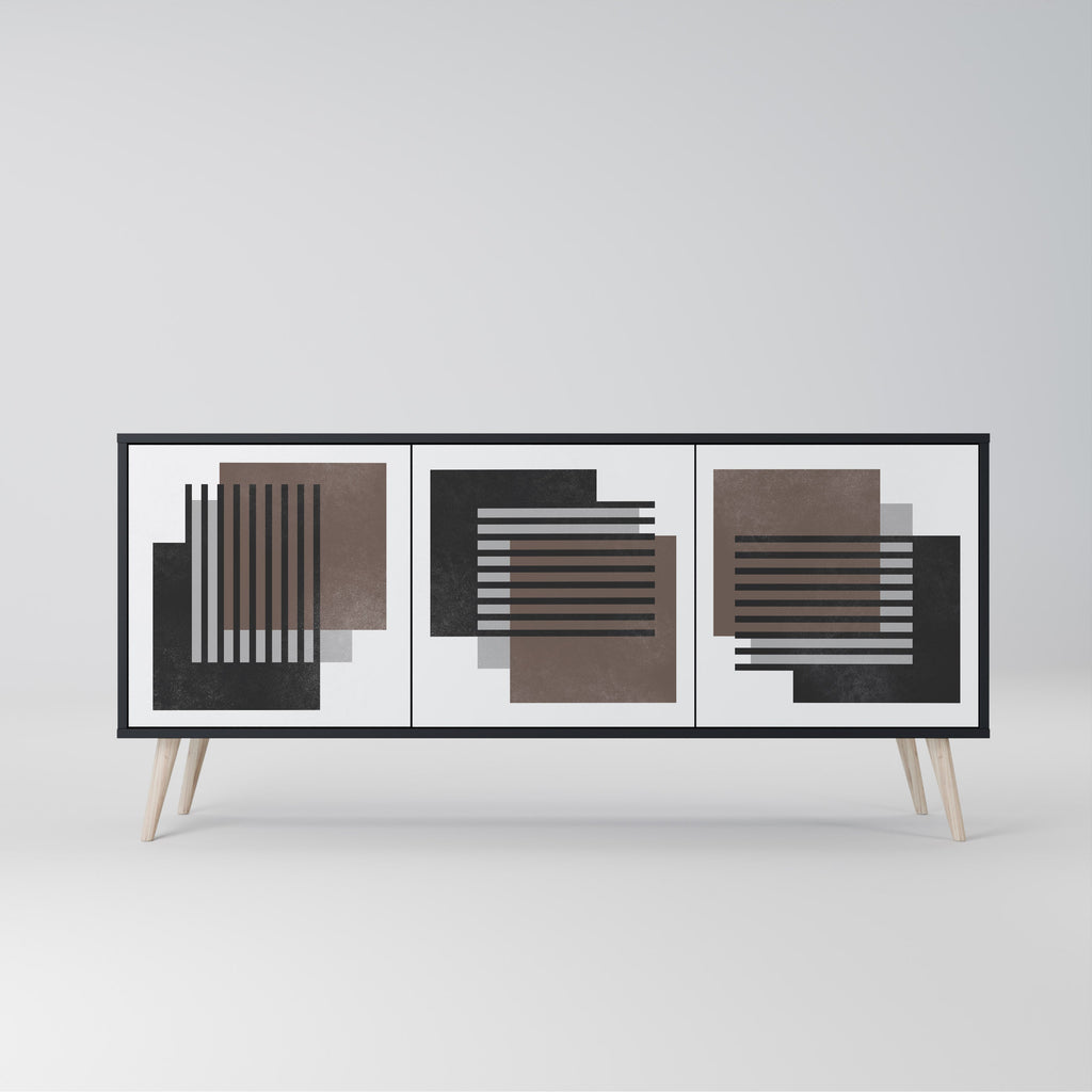 Buffet 3 portes SHADOW SYNCHRONY finition noire