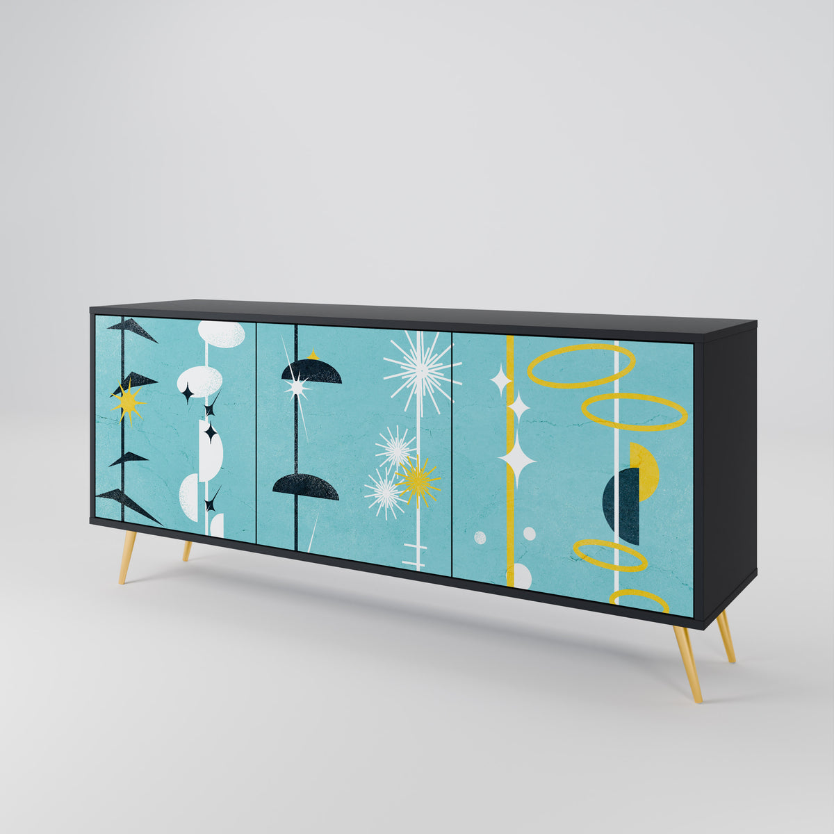 PATHS TO HAPPINESS 3-Door Sideboard