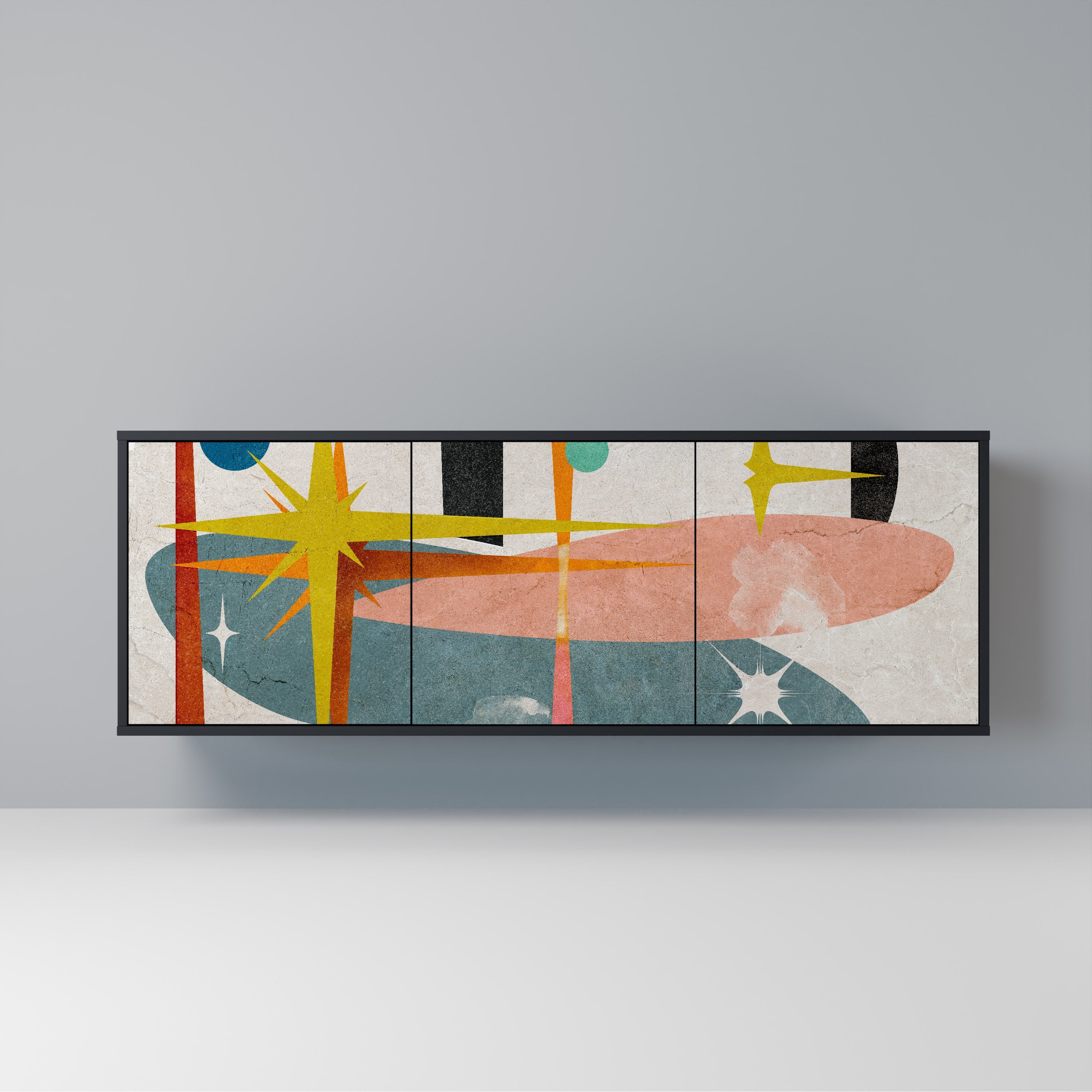 Buffet 3 portes INTERSTELLAR VIBES en finition noire