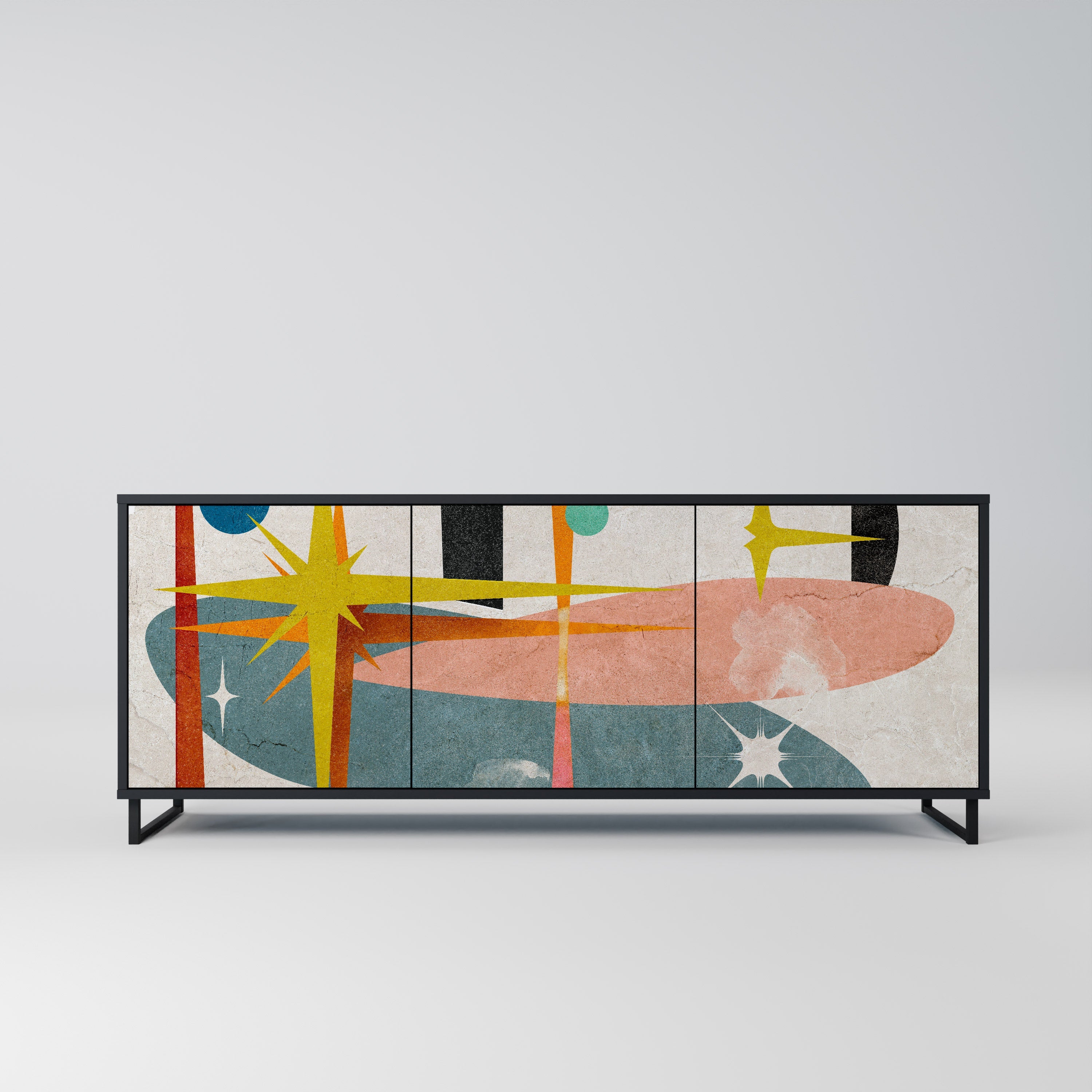 Buffet 3 portes INTERSTELLAR VIBES en finition noire