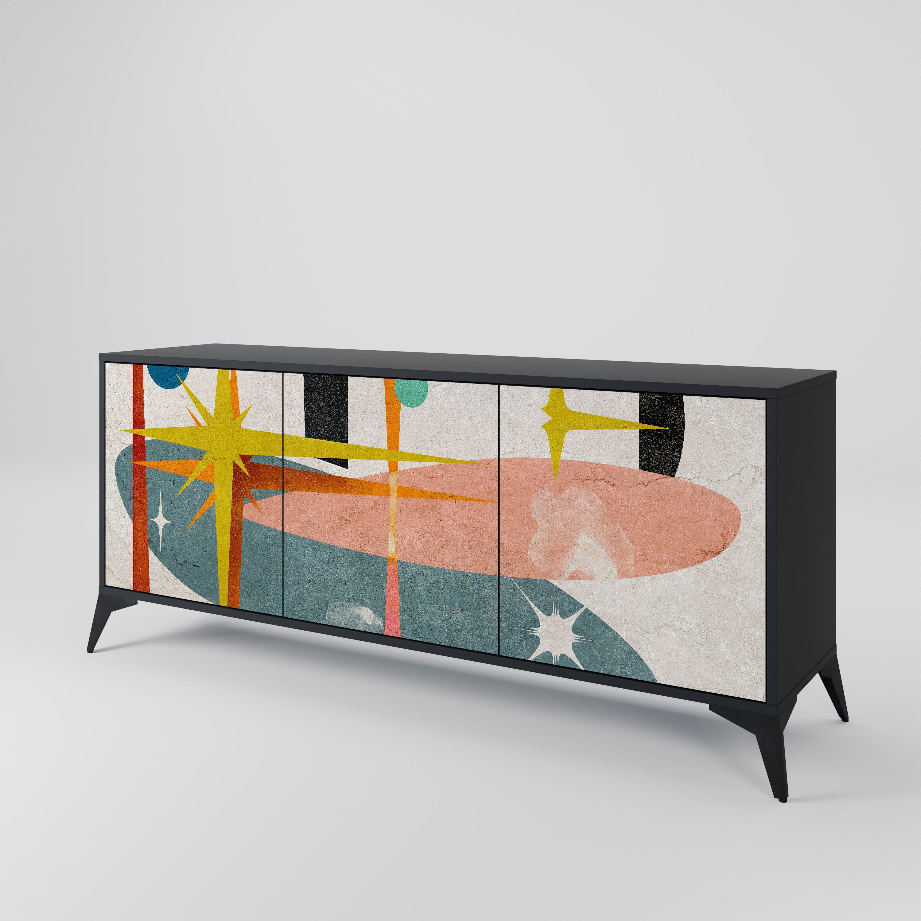 Buffet 3 portes INTERSTELLAR VIBES en finition noire