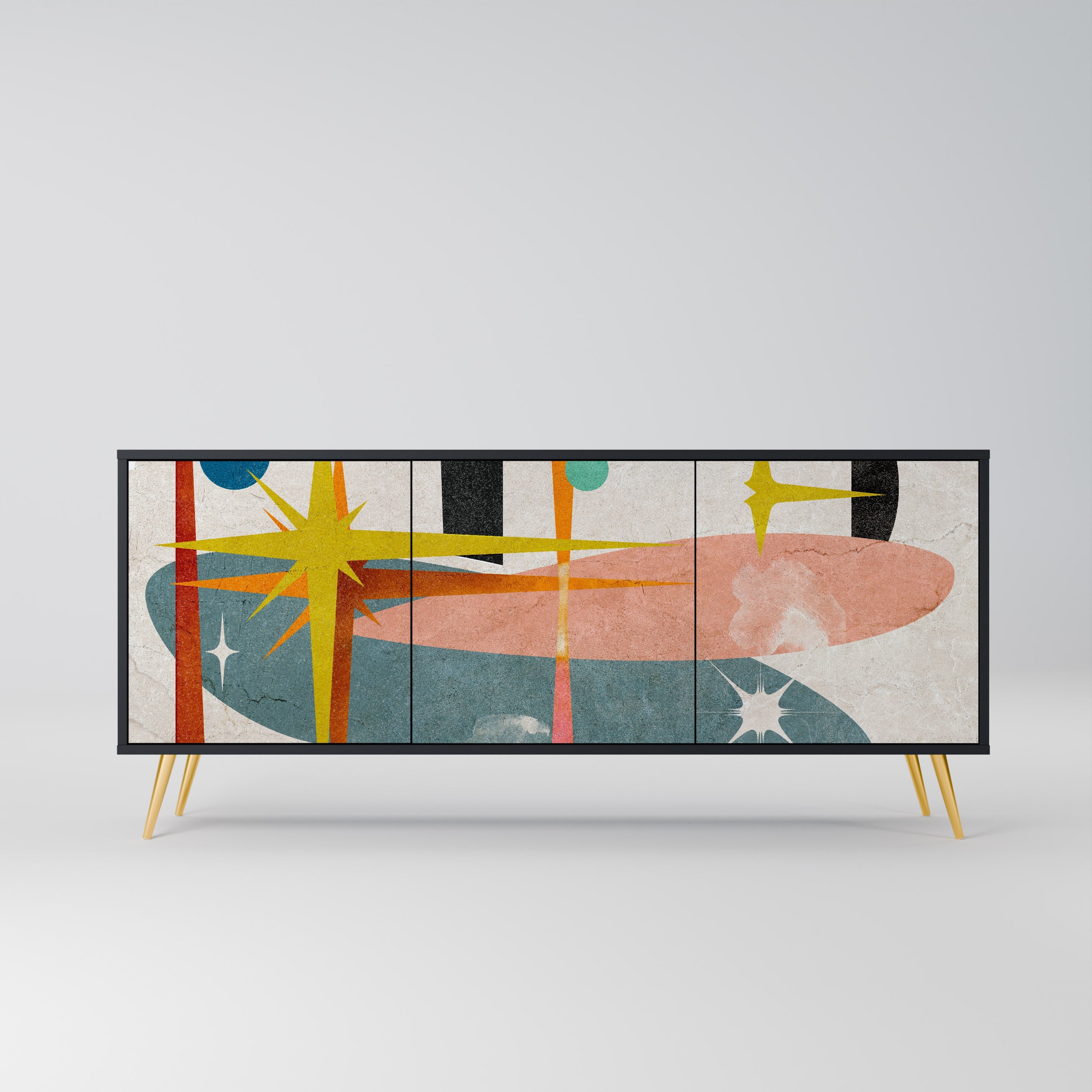 Buffet 3 portes INTERSTELLAR VIBES en finition noire