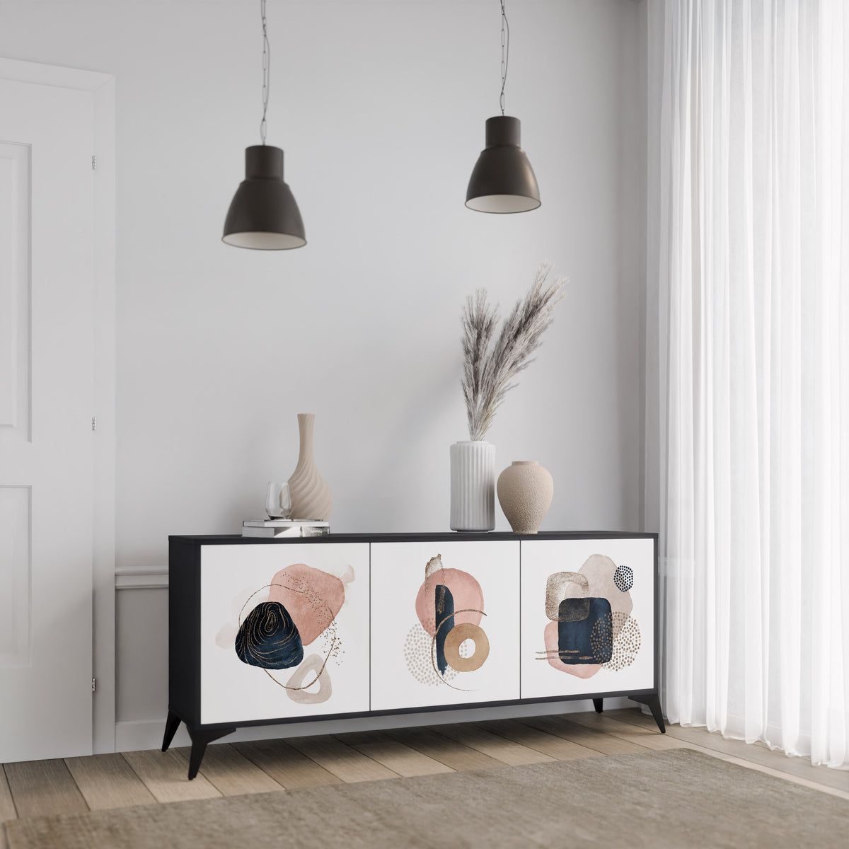 COLORFUL SHAPES 3-Door Sideboard