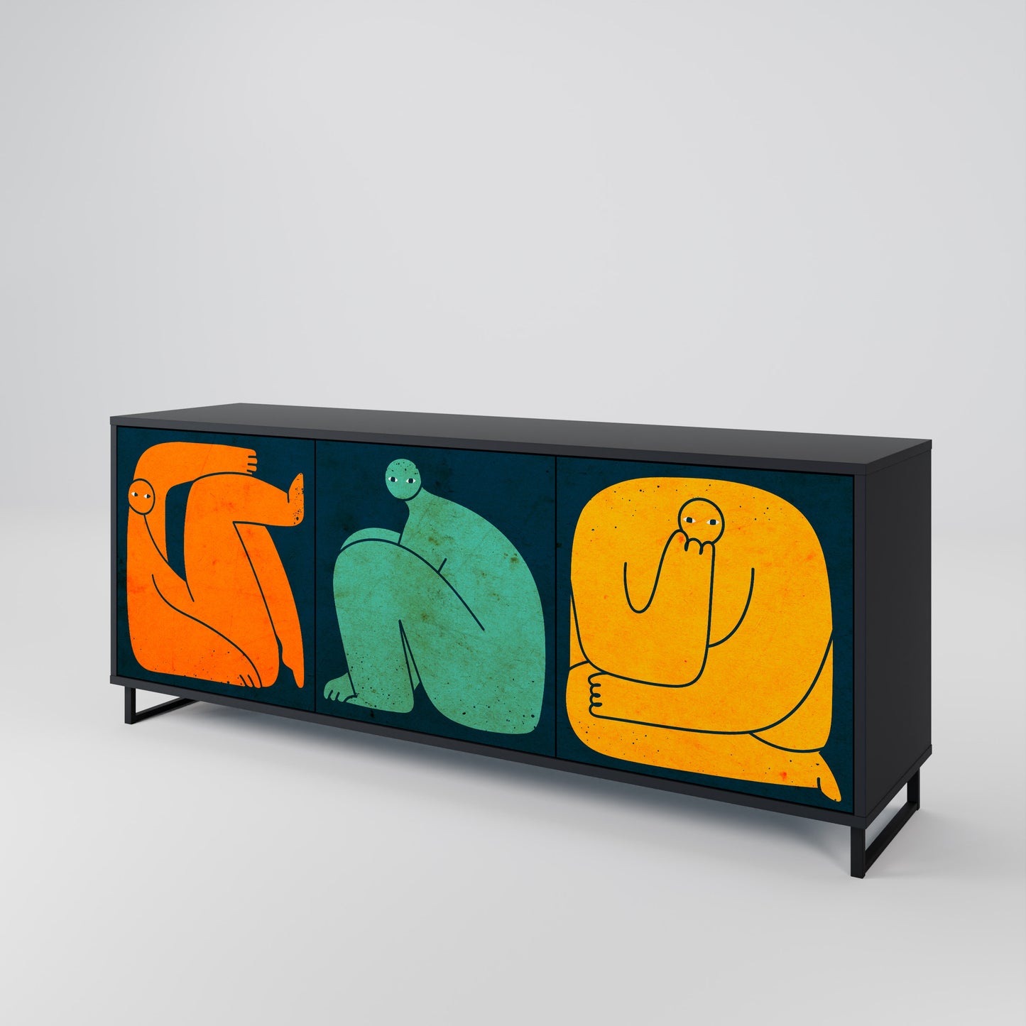 TOGETHER BUT SEPARATELY 3-Door Sideboard